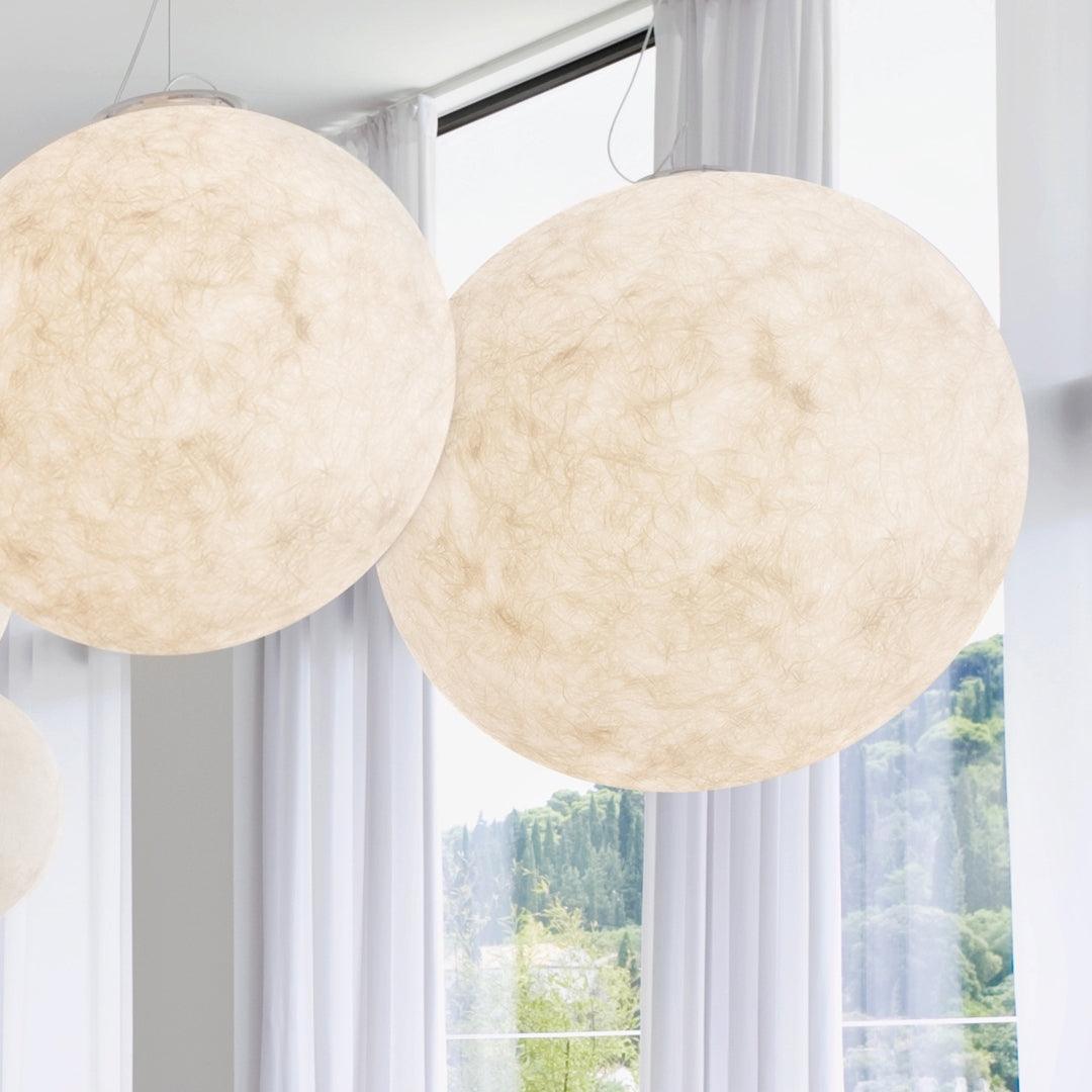 Moon-Shaped Pendant Lamp – Modern Celestial Ceiling Lamp