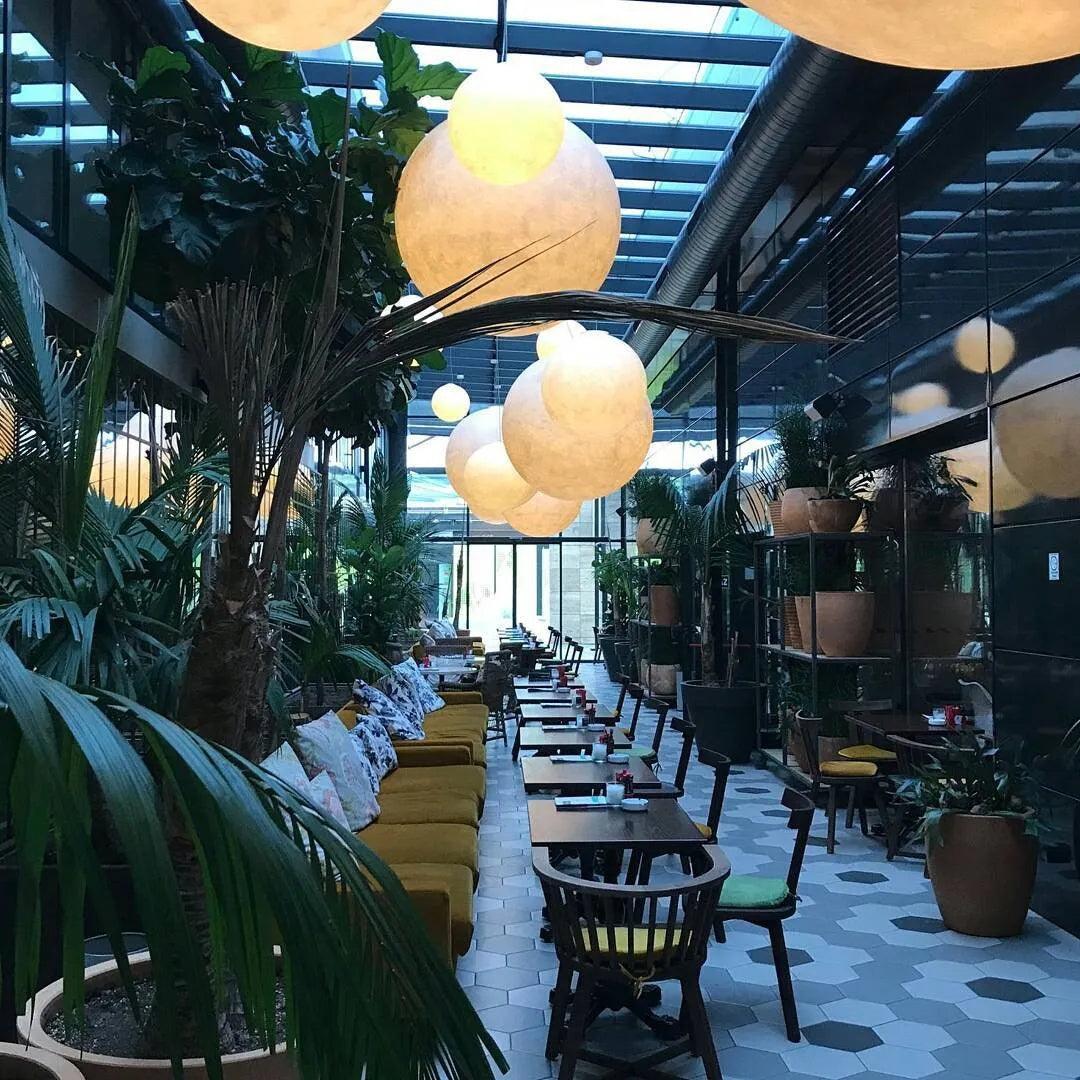 Moon-Shaped Pendant Lamp – Modern Celestial Ceiling Lamp