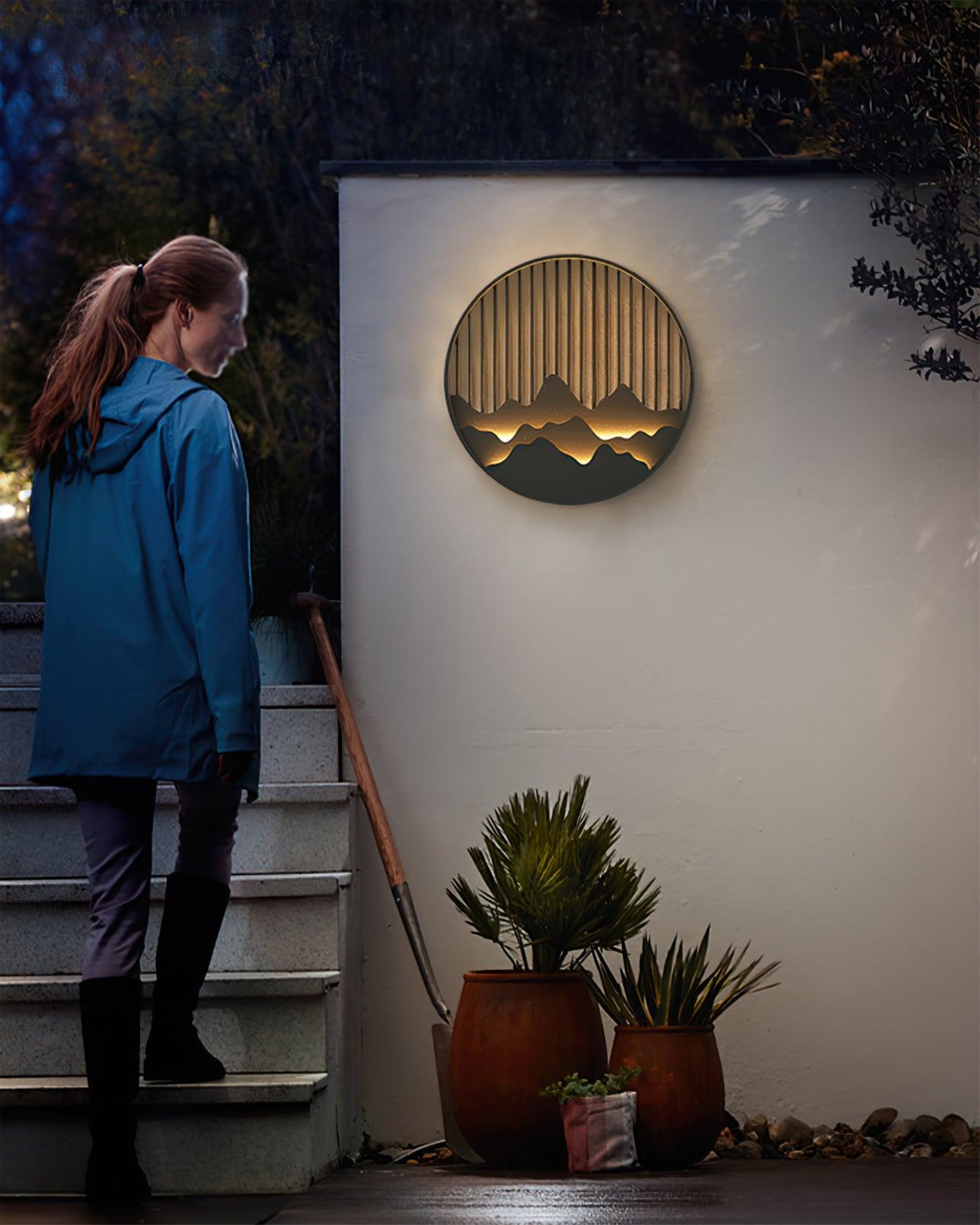 Mountain-Inspired Outdoor Wall Sconce | Wall Lamp