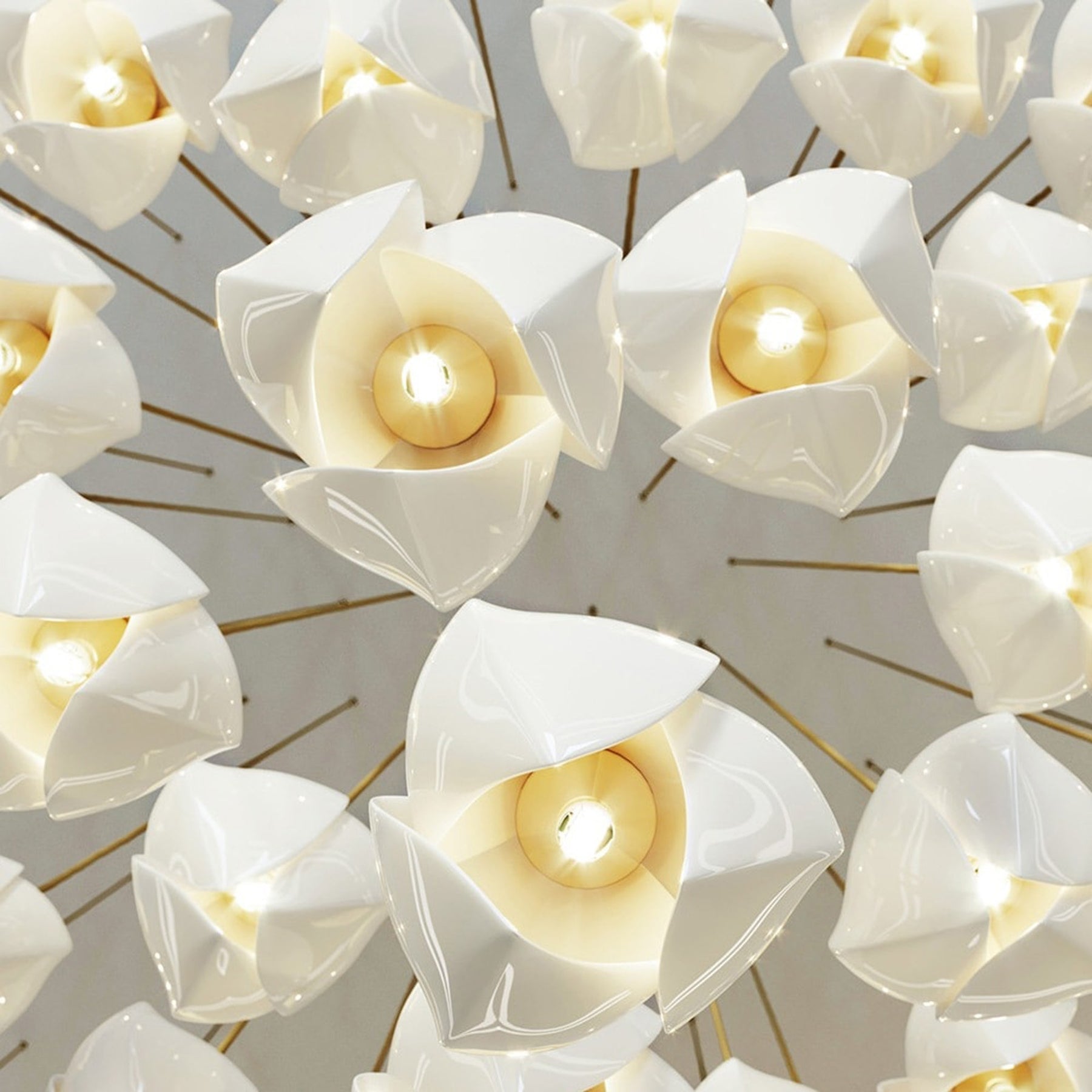 Multi-Drop Flower Pendant Light – Decorative Chandelier