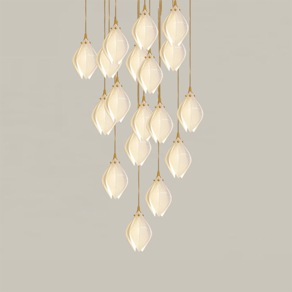 Multi-Drop Flower Pendant Light – Decorative Chandelier