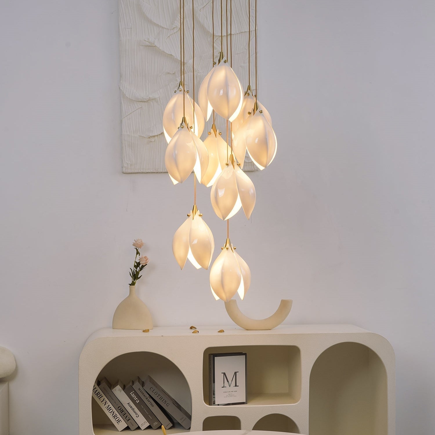 Multi-Drop Flower Pendant Light – Decorative Chandelier