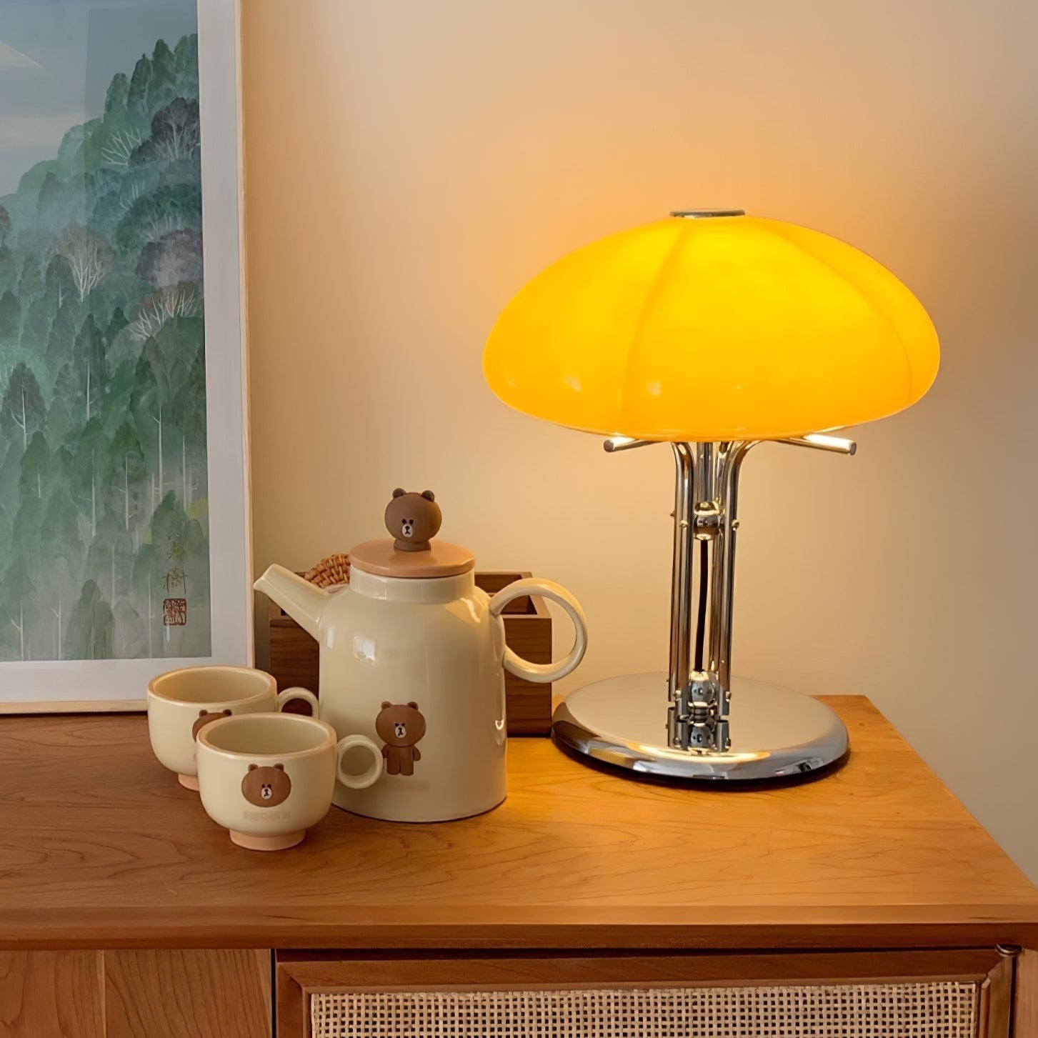 Minimalist Bauhaus Mushroom Table Lamp