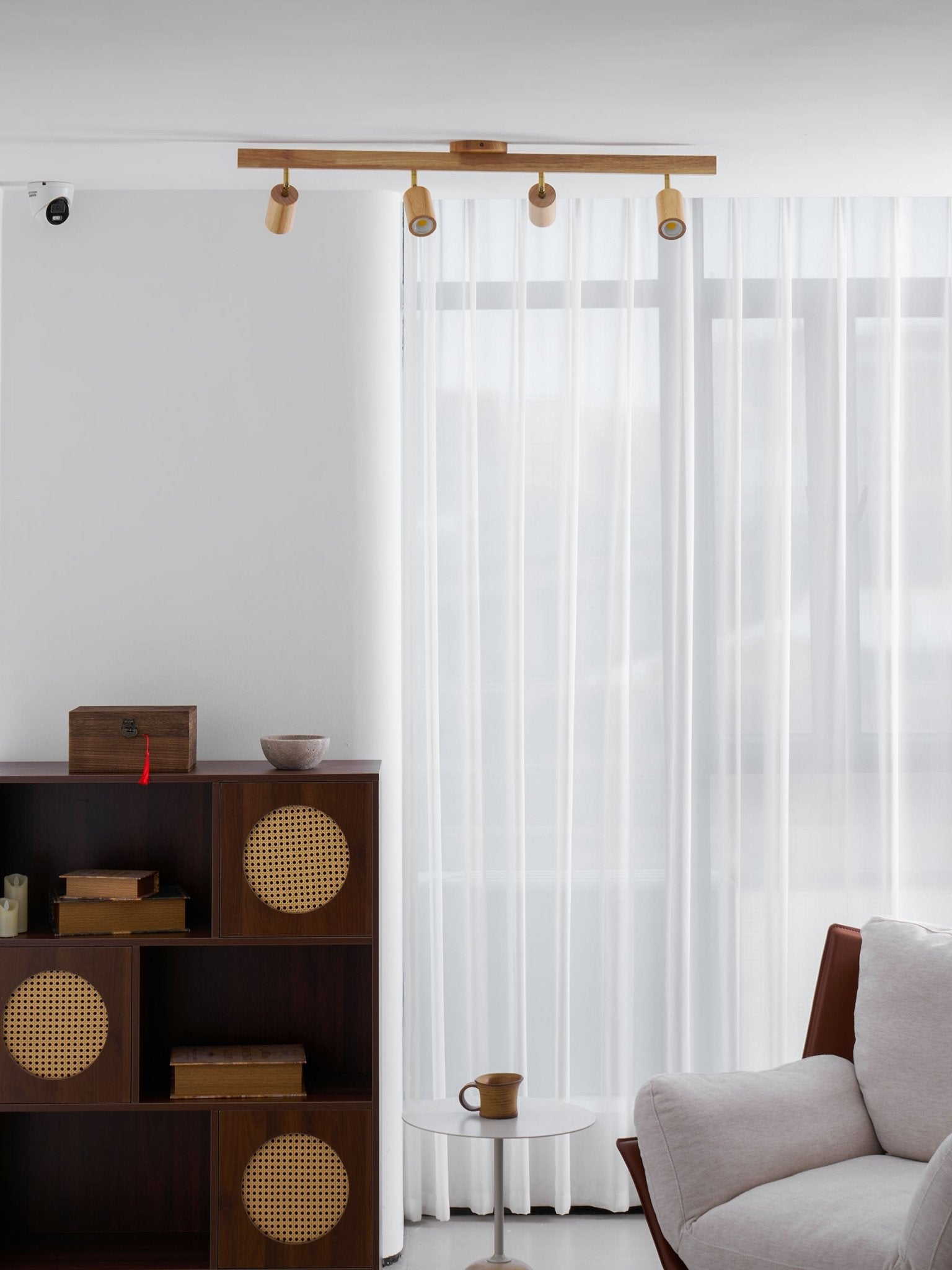 Wood Track Ceiling Light - Adjustable Ceiling Fixture