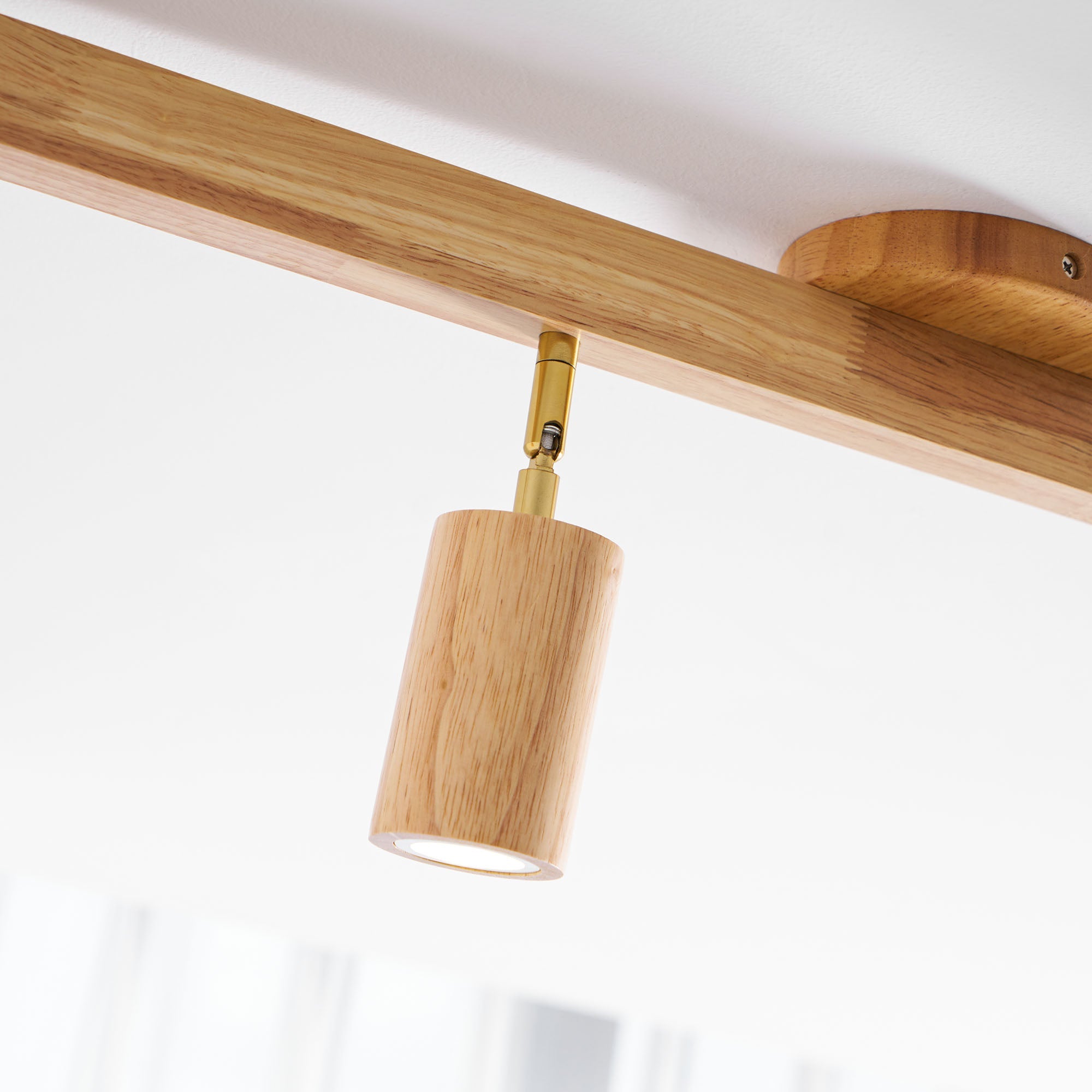 Wood Track Ceiling Light - Adjustable Ceiling Fixture