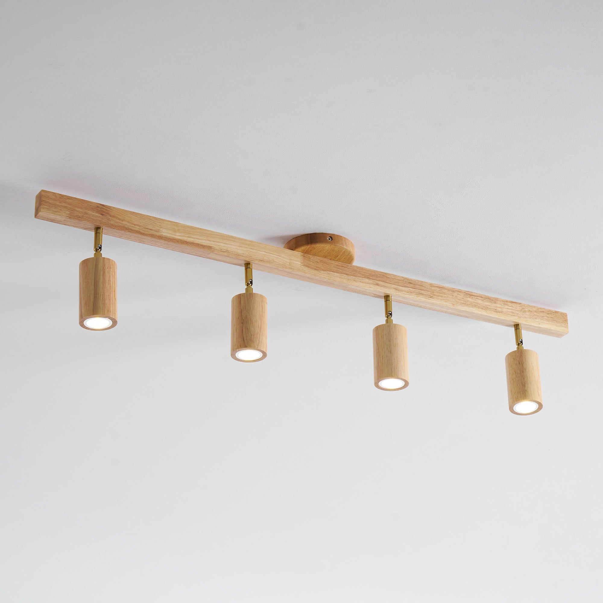 Wood Track Ceiling Light - Adjustable Ceiling Fixture