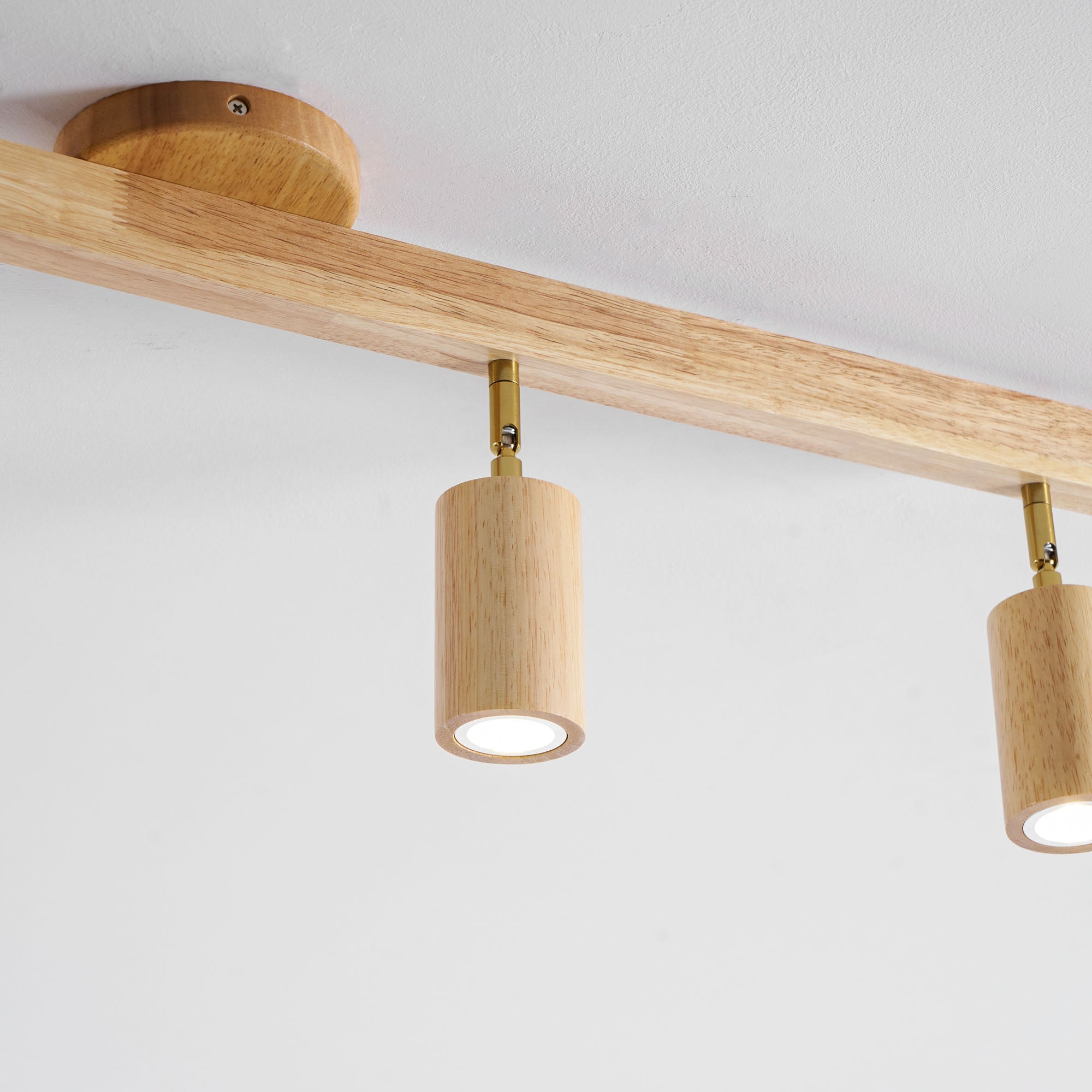 Wood Track Ceiling Light - Adjustable Ceiling Fixture