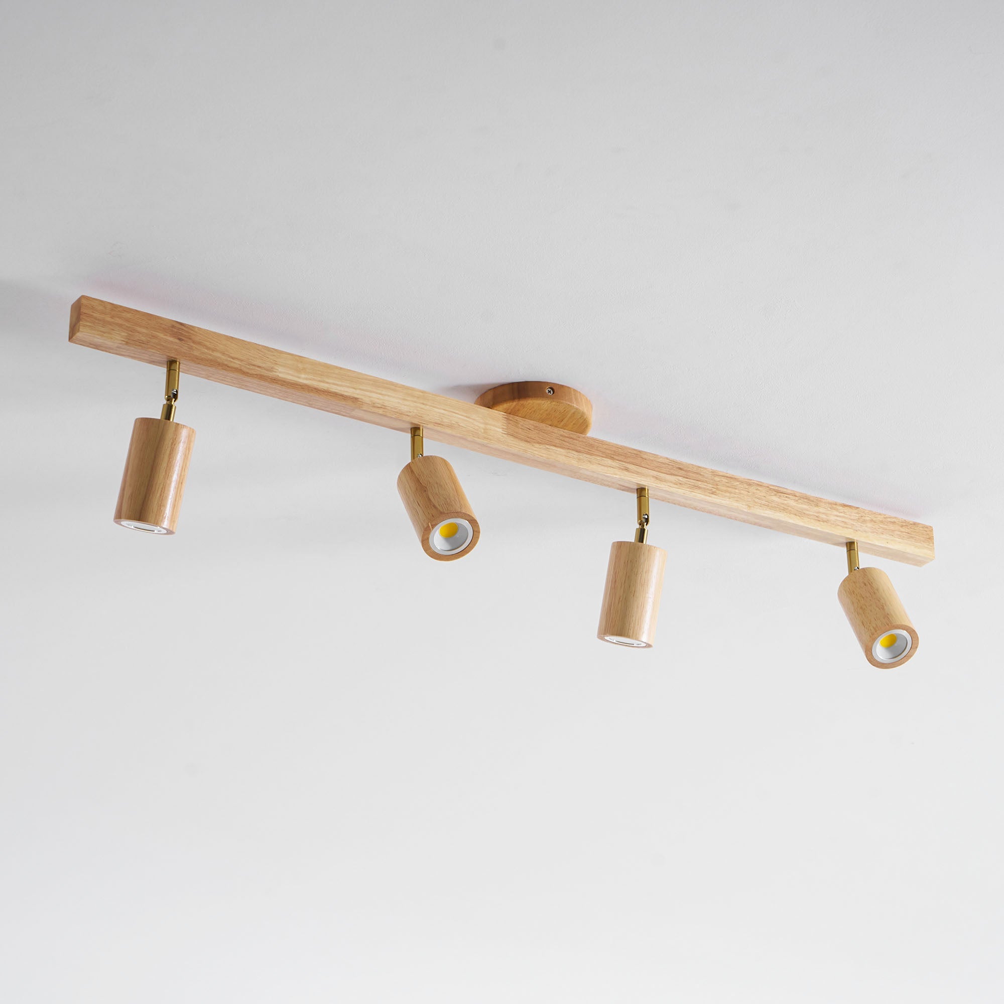 Wood Track Ceiling Light - Adjustable Ceiling Fixture