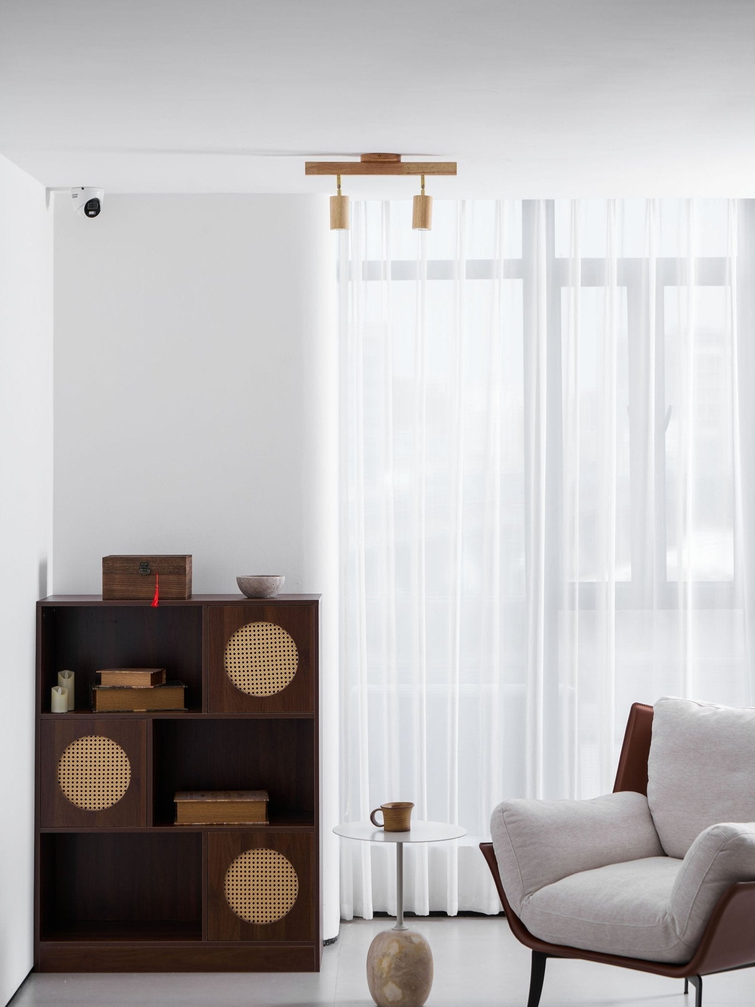 Wood Track Ceiling Light - Adjustable Ceiling Fixture