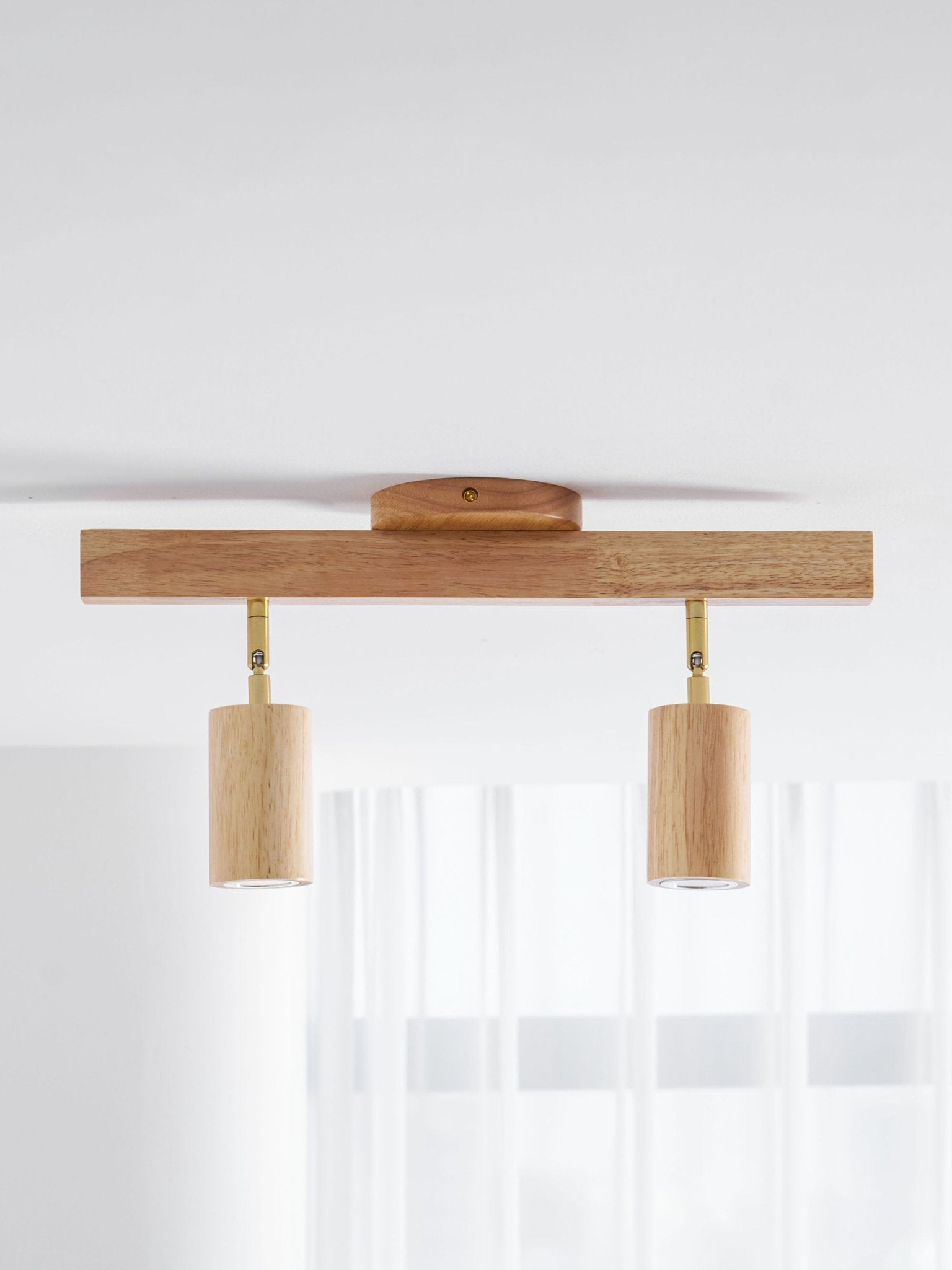 Wood Track Ceiling Light - Adjustable Ceiling Fixture