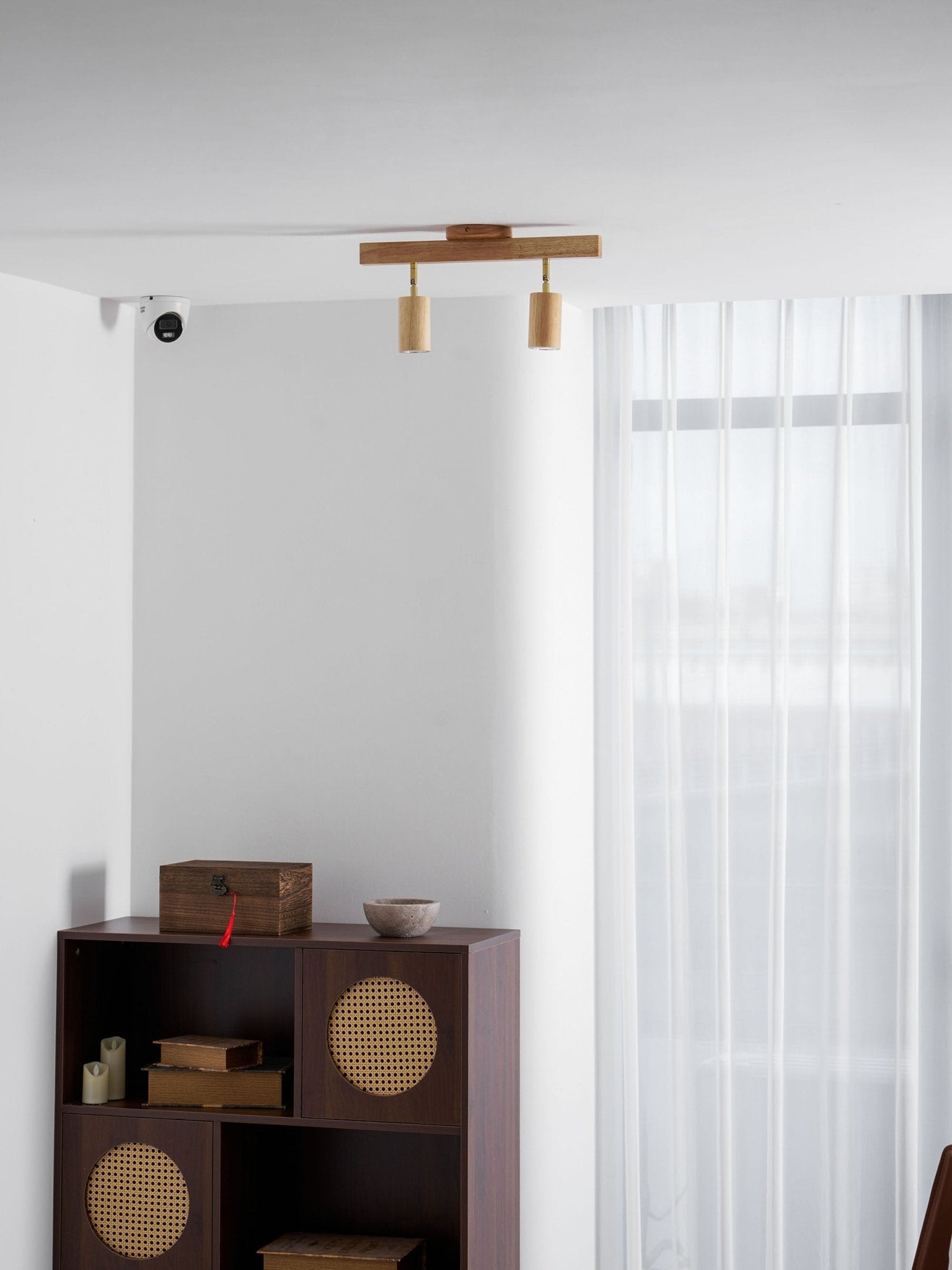Wood Track Ceiling Light - Adjustable Ceiling Fixture