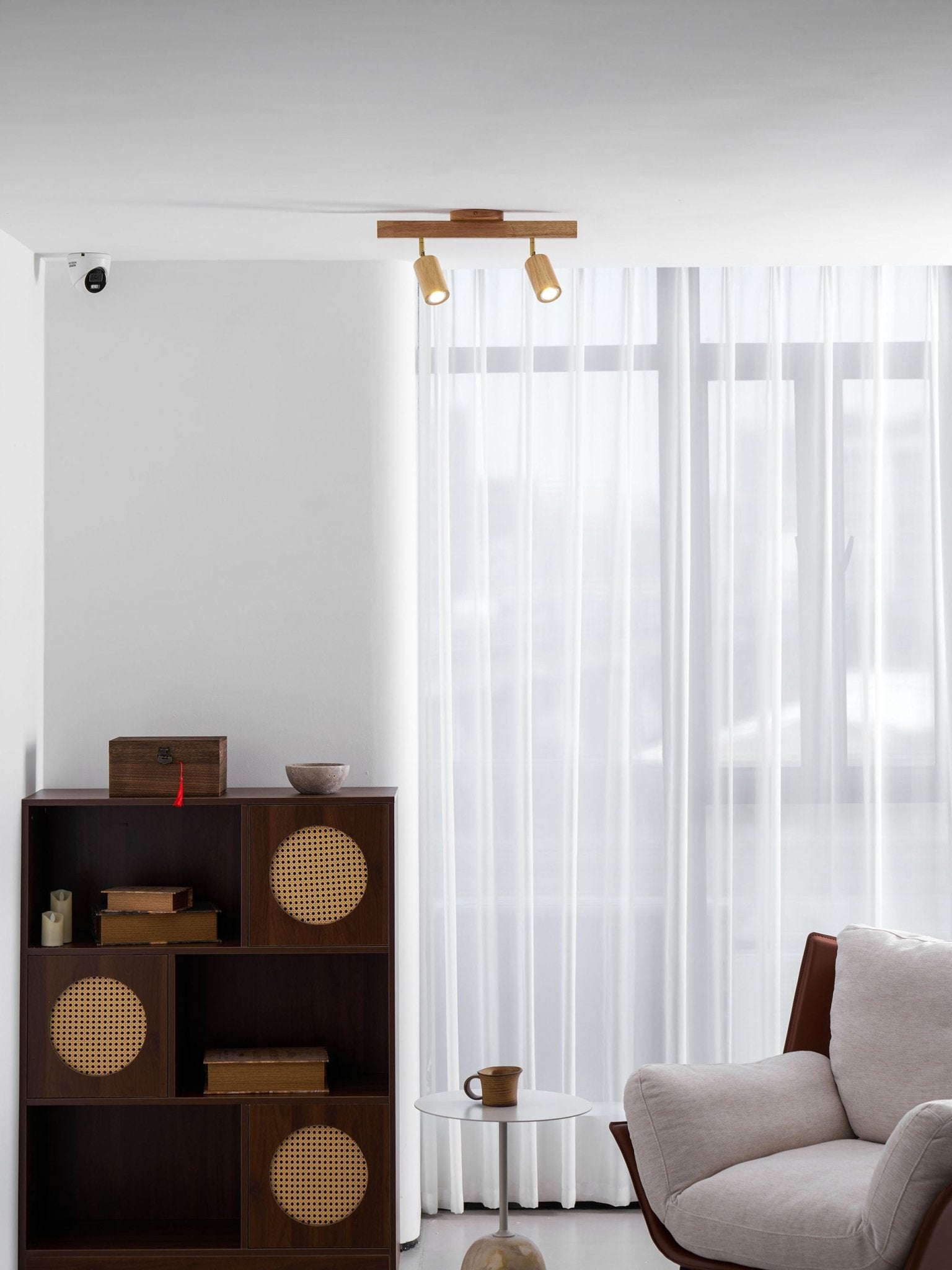 Wood Track Ceiling Light - Adjustable Ceiling Fixture