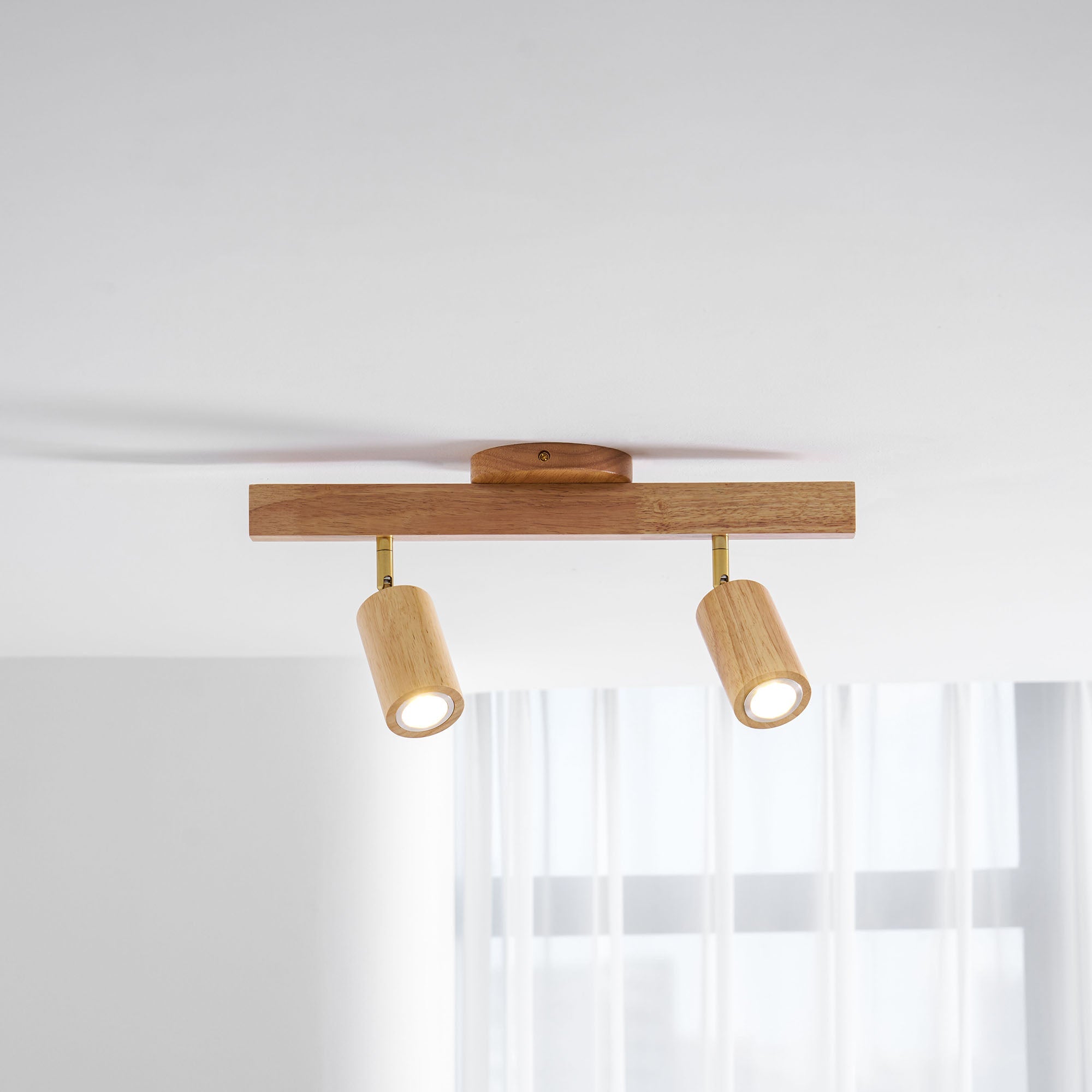 Wood Track Ceiling Light - Adjustable Ceiling Fixture