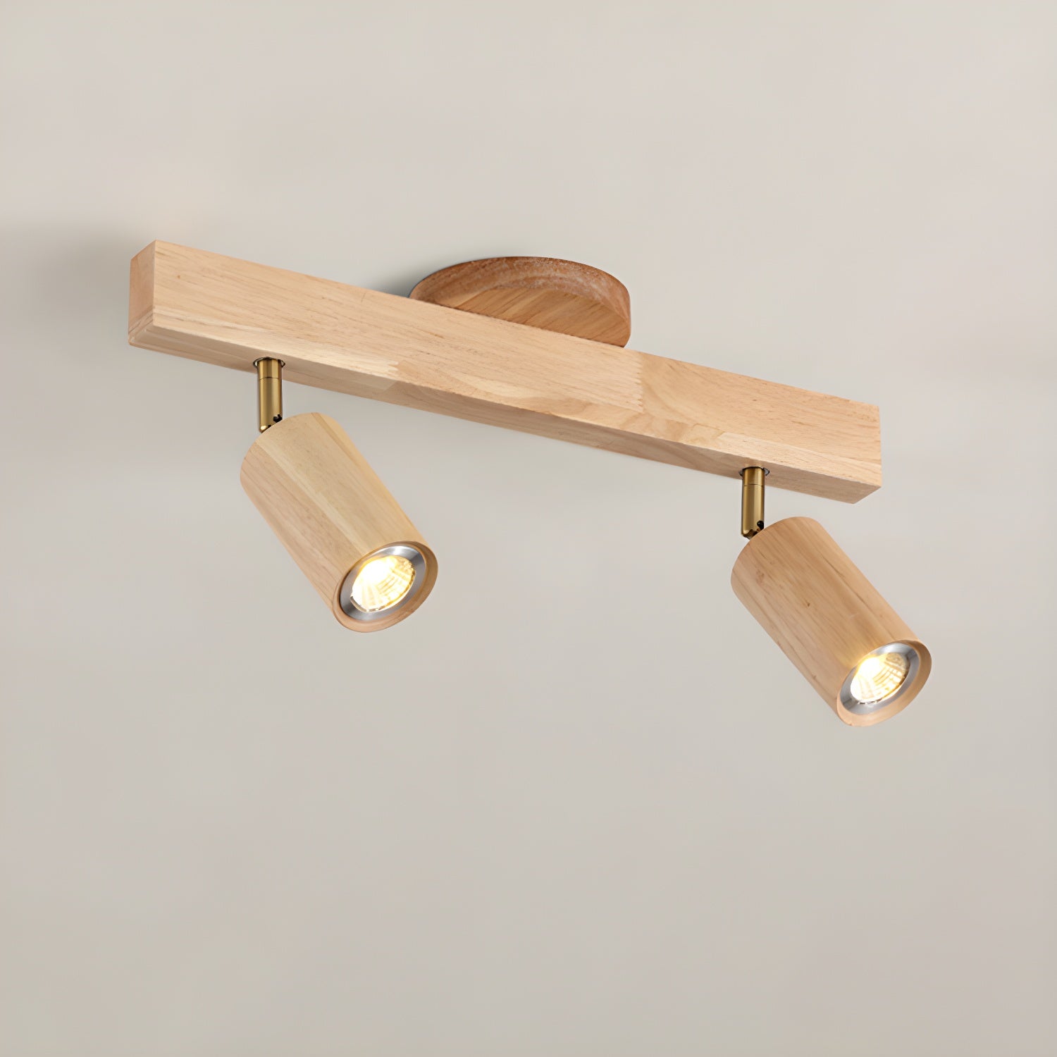 Wood Track Ceiling Light - Adjustable Ceiling Fixture