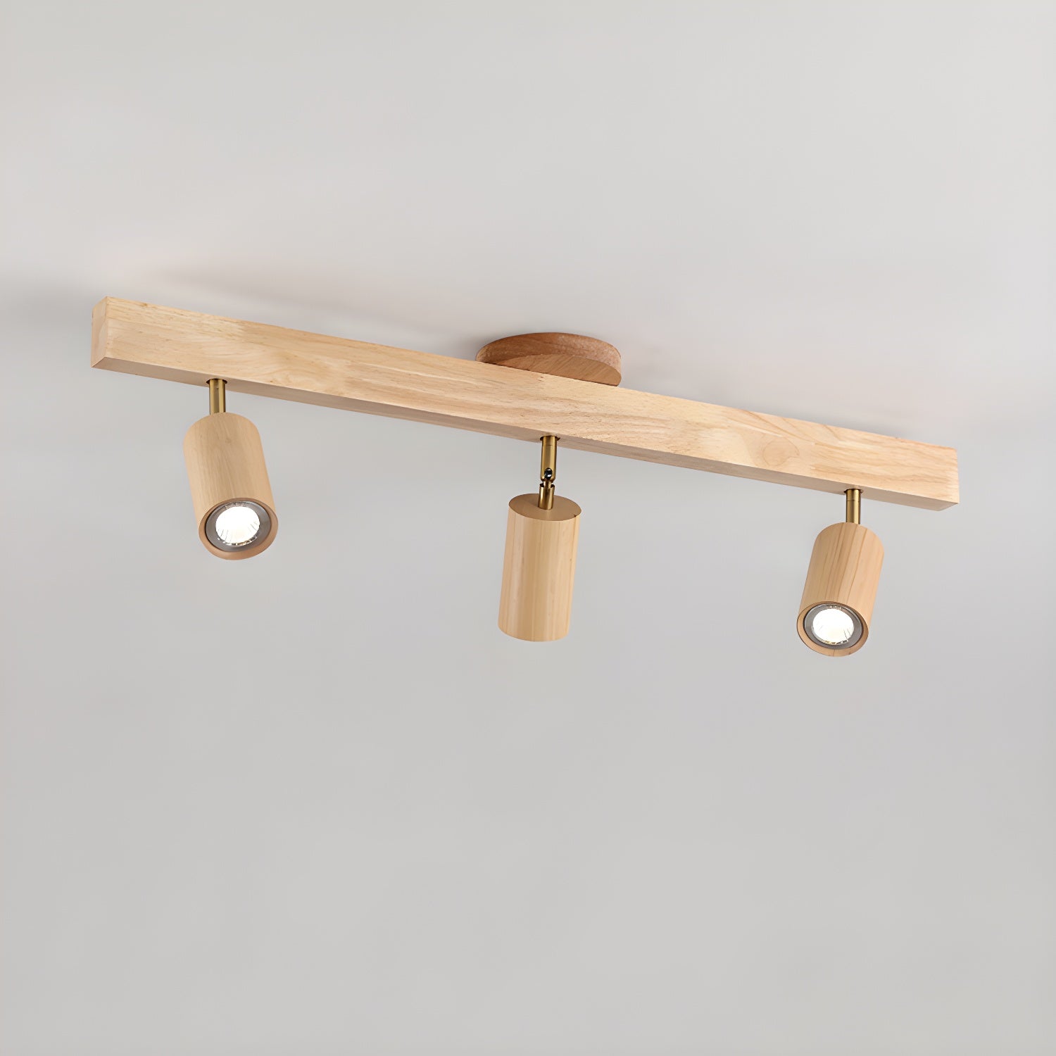 Wood Track Ceiling Light - Adjustable Ceiling Fixture