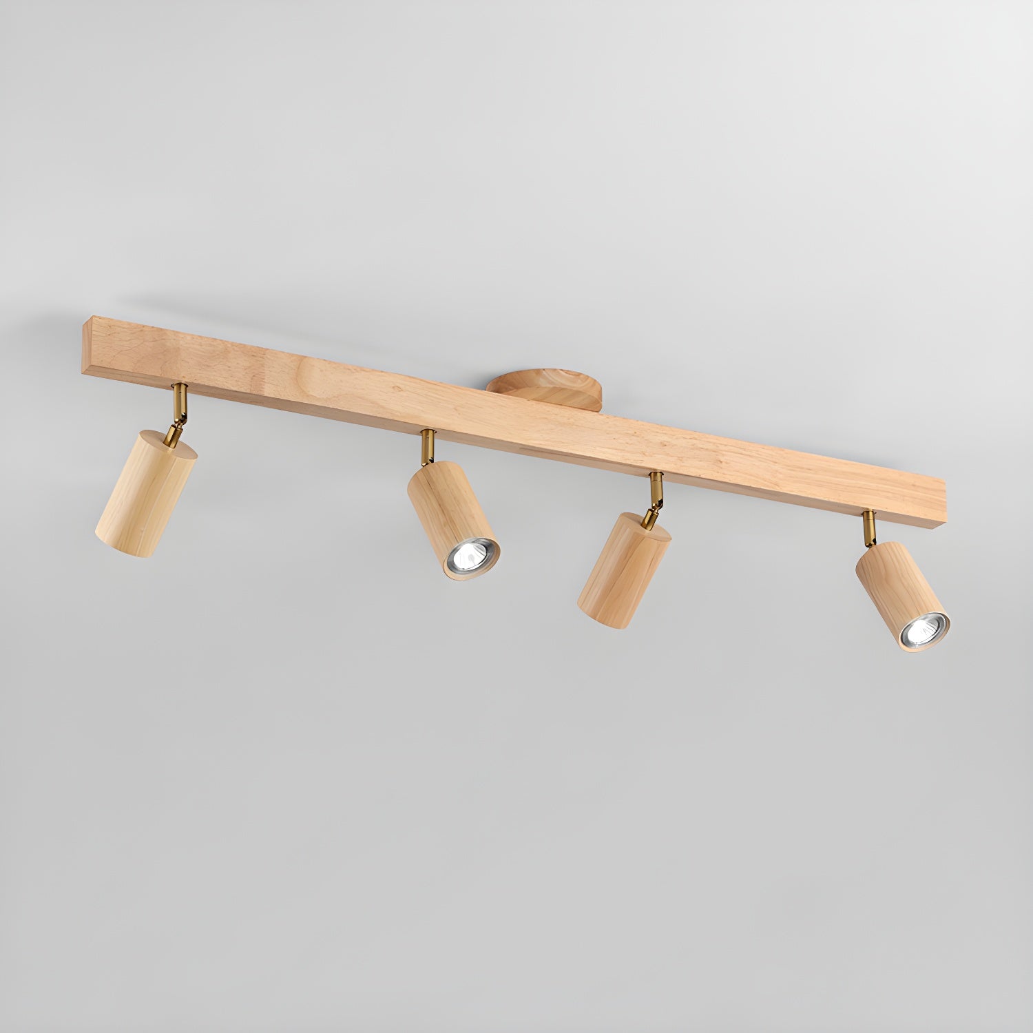 Wood Track Ceiling Light - Adjustable Ceiling Fixture