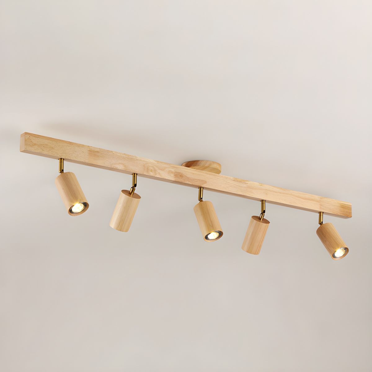Wood Track Ceiling Light - Adjustable Ceiling Fixture