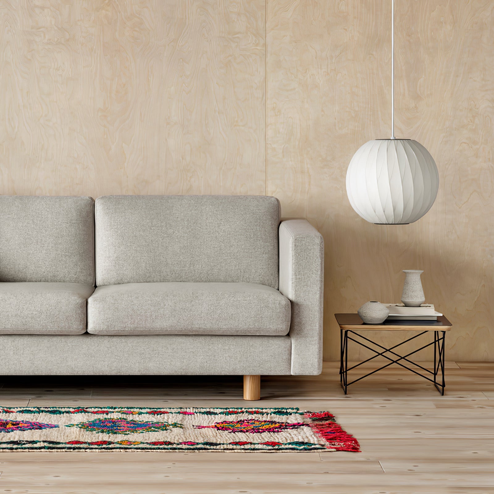 Modern Mulberry Fabric Bubble Chandelier – Hallway Decorative Pendant Lamp