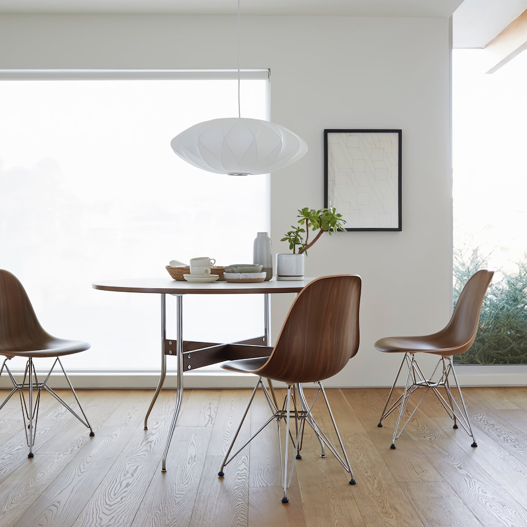 Modern Mulberry Fabric Bubble Chandelier – Hallway Decorative Pendant Lamp