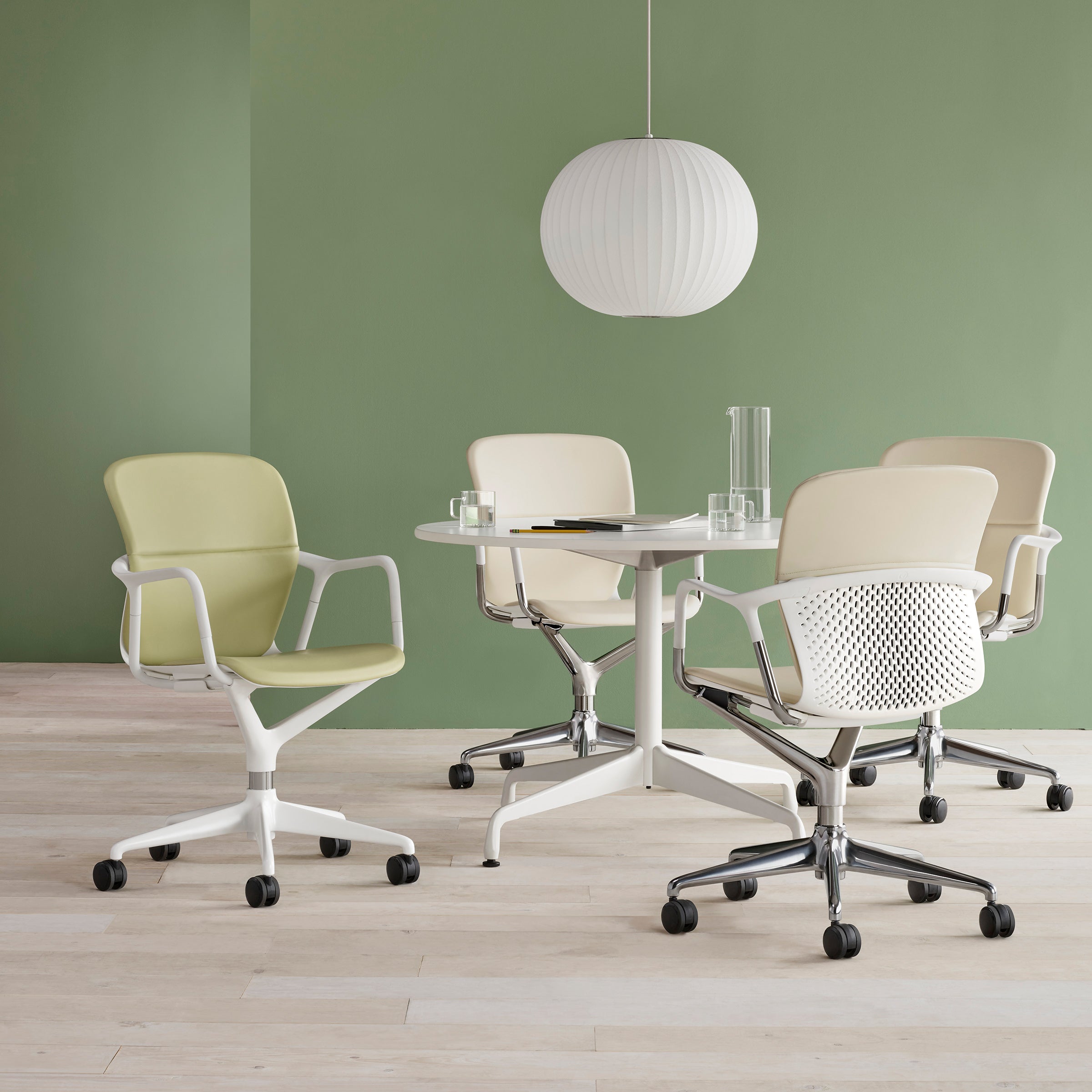 Modern Mulberry Fabric Bubble Chandelier – Hallway Decorative Pendant Lamp