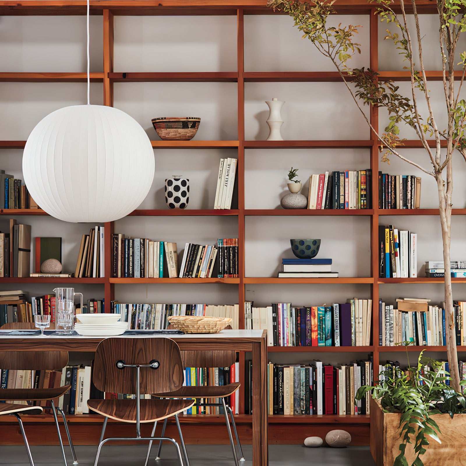 Modern Mulberry Fabric Bubble Chandelier – Hallway Decorative Pendant Lamp