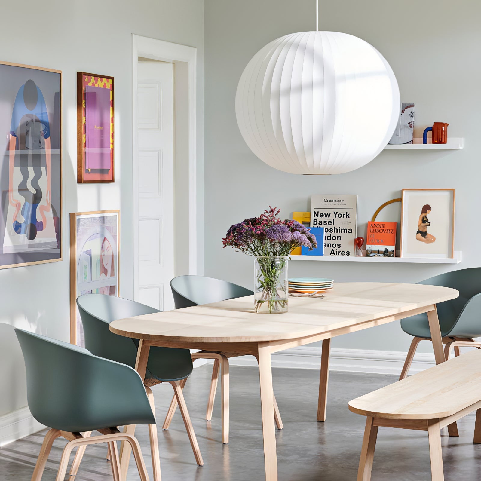 Modern Mulberry Fabric Bubble Chandelier – Hallway Decorative Pendant Lamp