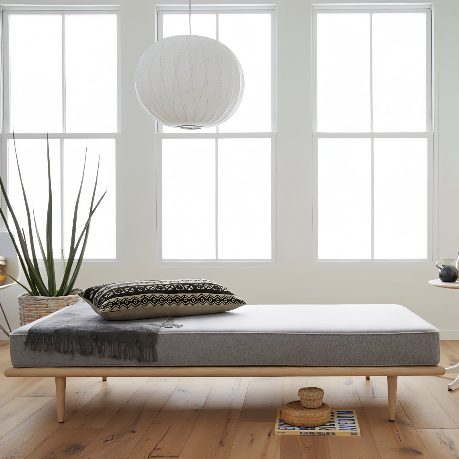 Modern Mulberry Fabric Bubble Chandelier – Hallway Decorative Pendant Lamp