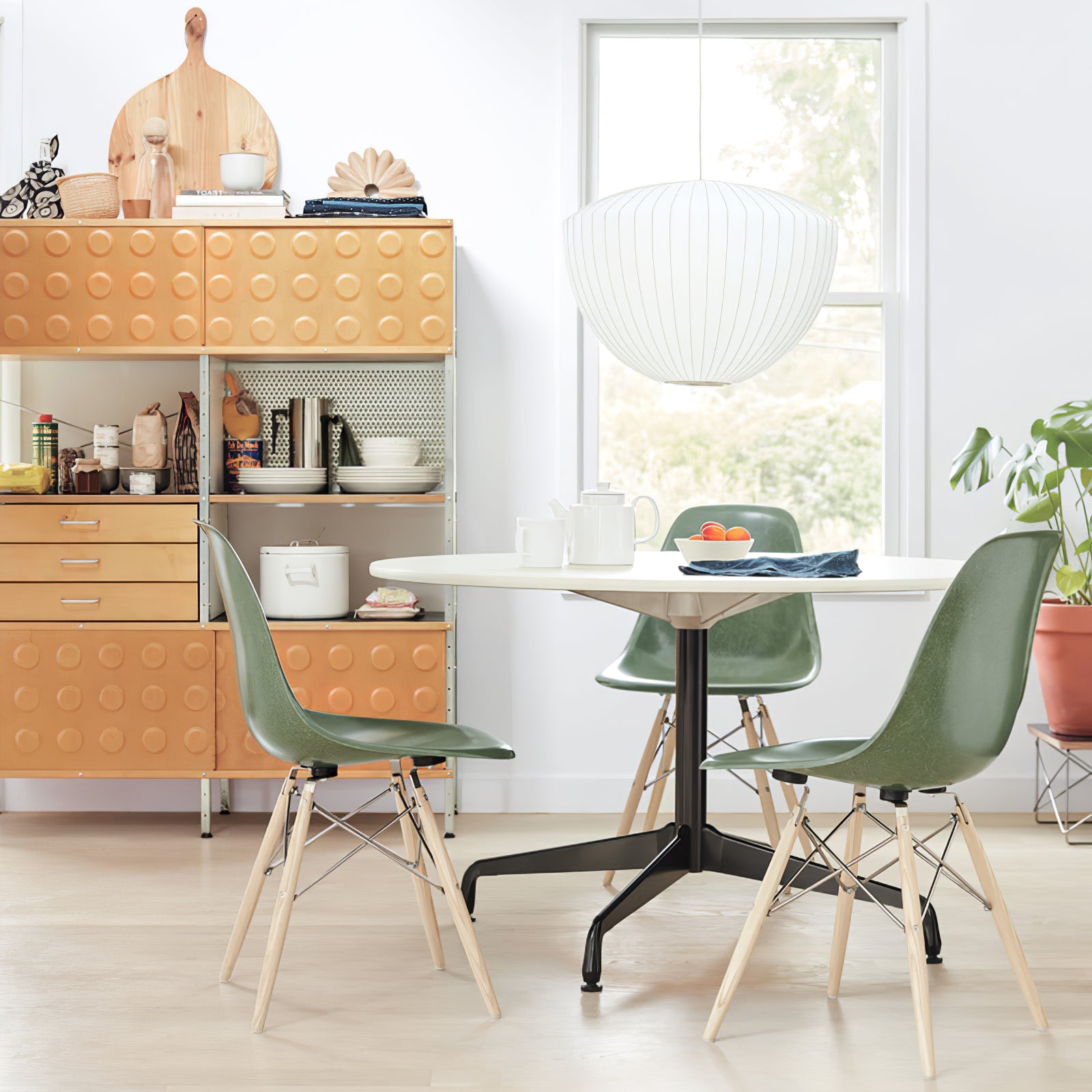 Modern Mulberry Fabric Bubble Chandelier – Hallway Decorative Pendant Lamp