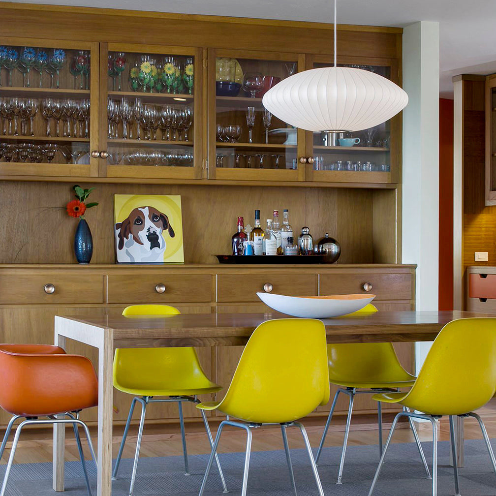 Modern Mulberry Fabric Bubble Chandelier – Hallway Decorative Pendant Lamp