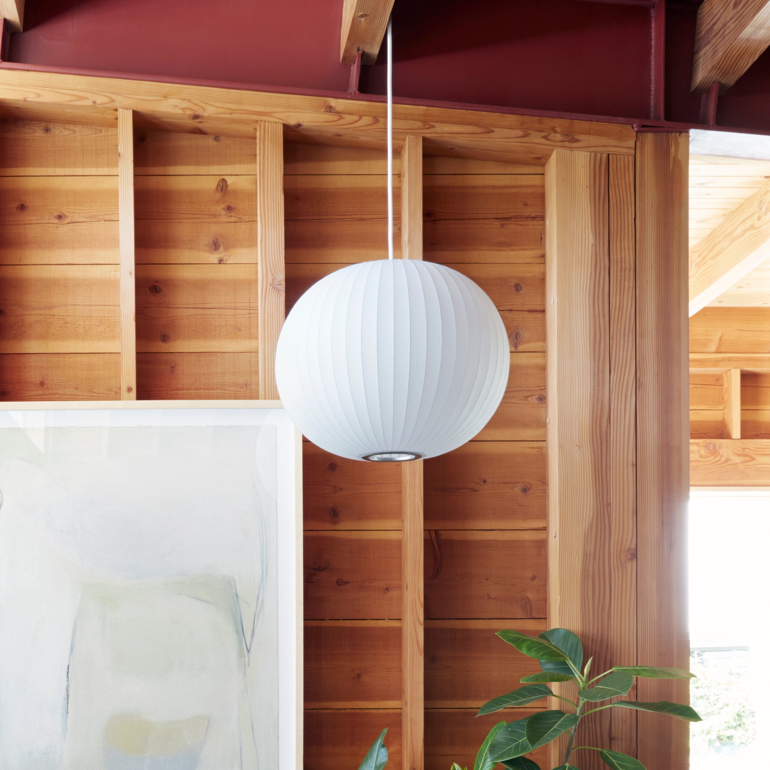 Modern Mulberry Fabric Bubble Chandelier – Hallway Decorative Pendant Lamp
