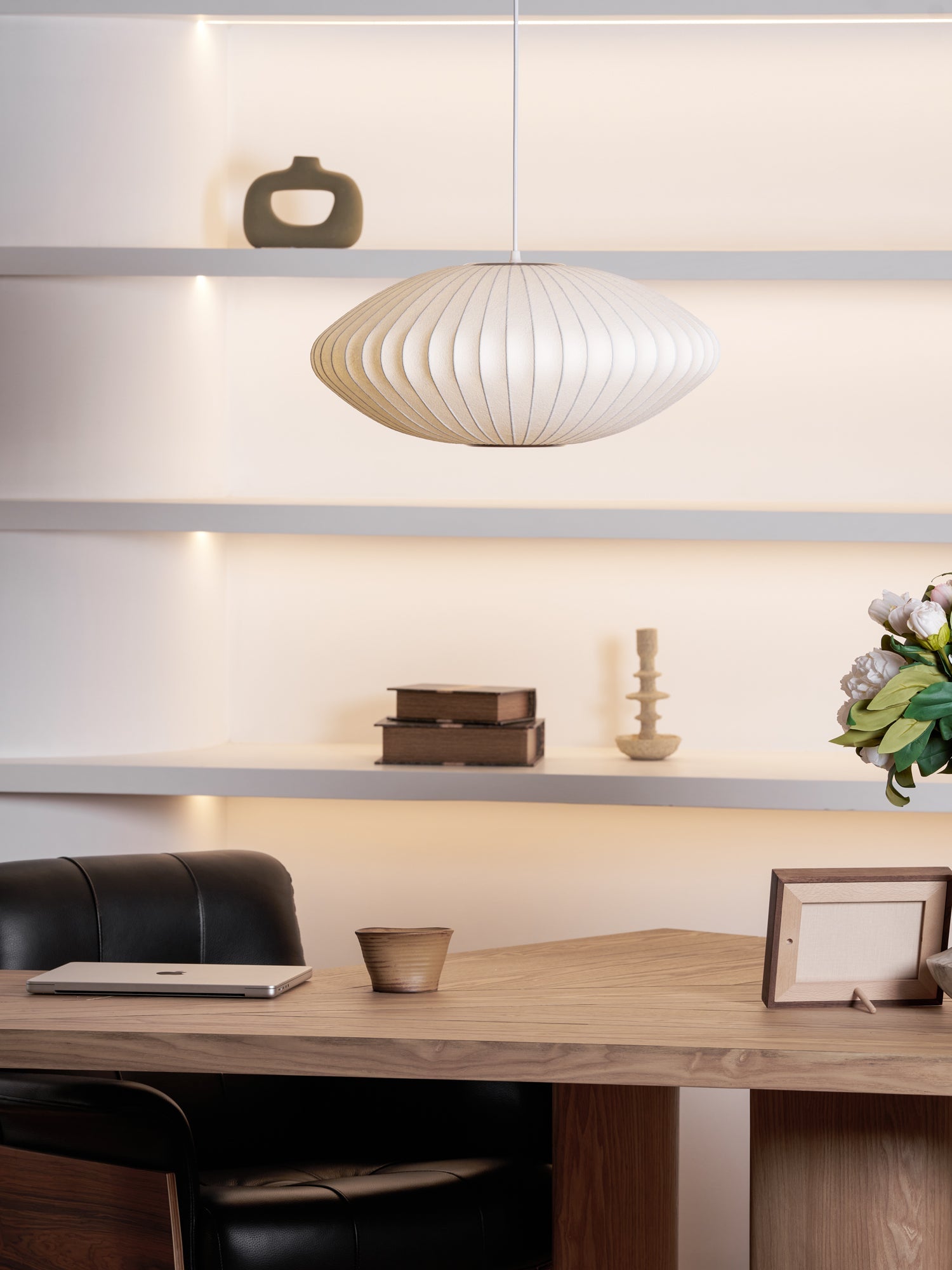 Modern Mulberry Fabric Bubble Chandelier – Hallway Decorative Pendant Lamp