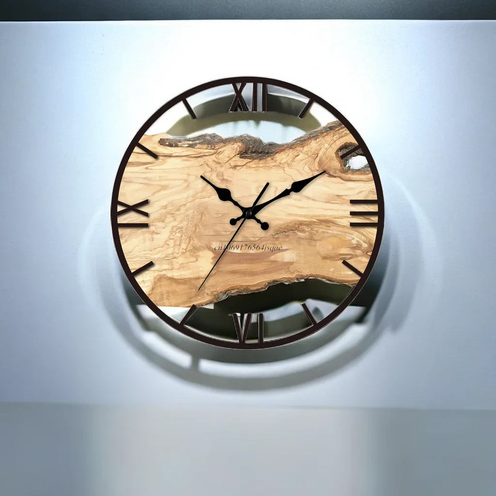 Clear Wall Clock | Sleek Accent