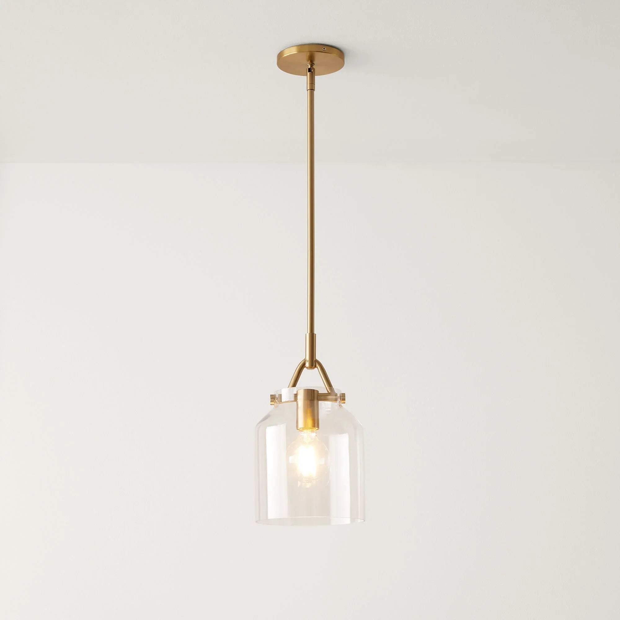 Minimalist Nordic Pendant Light with Morandi Matte Metal Finish