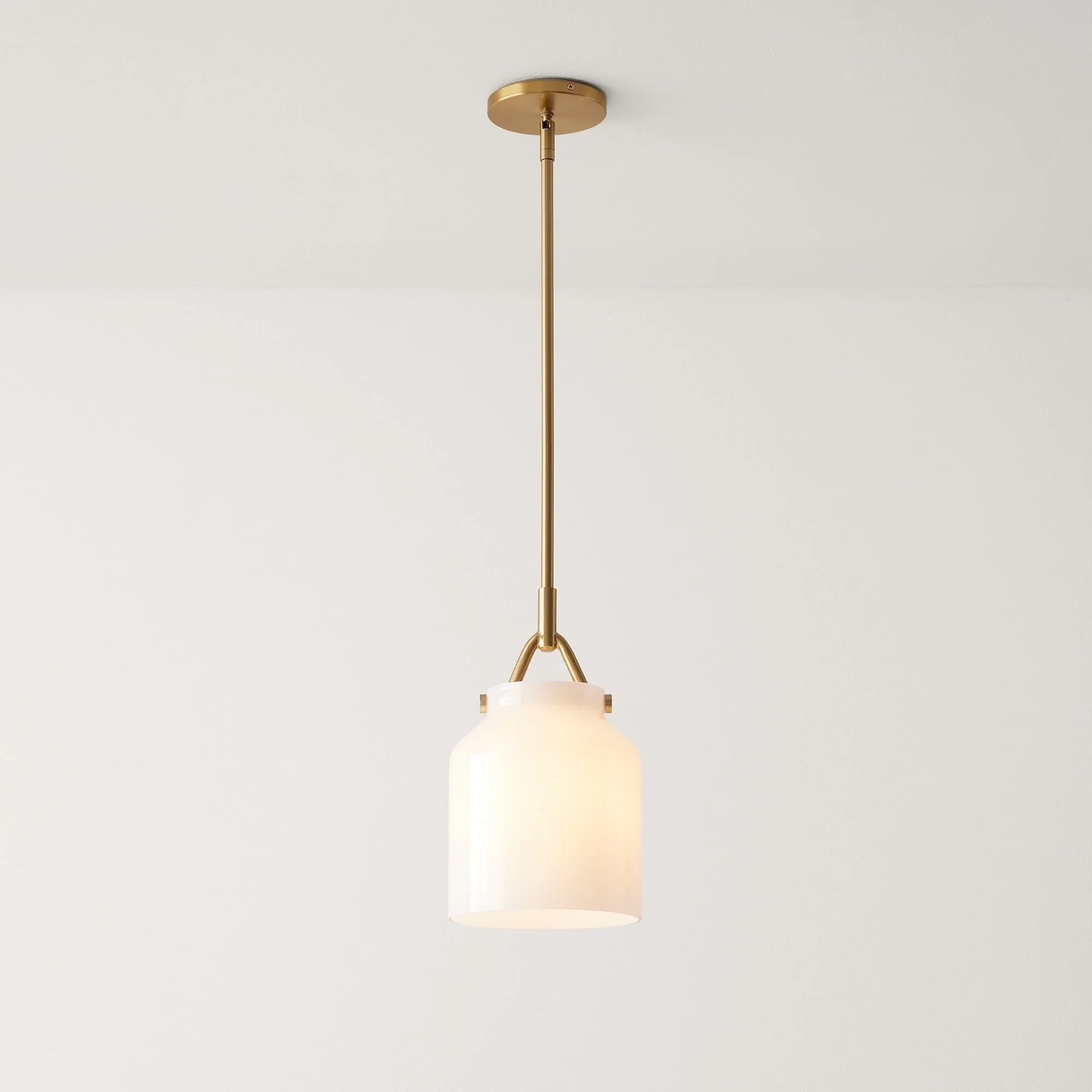 Minimalist Nordic Pendant Light with Morandi Matte Metal Finish