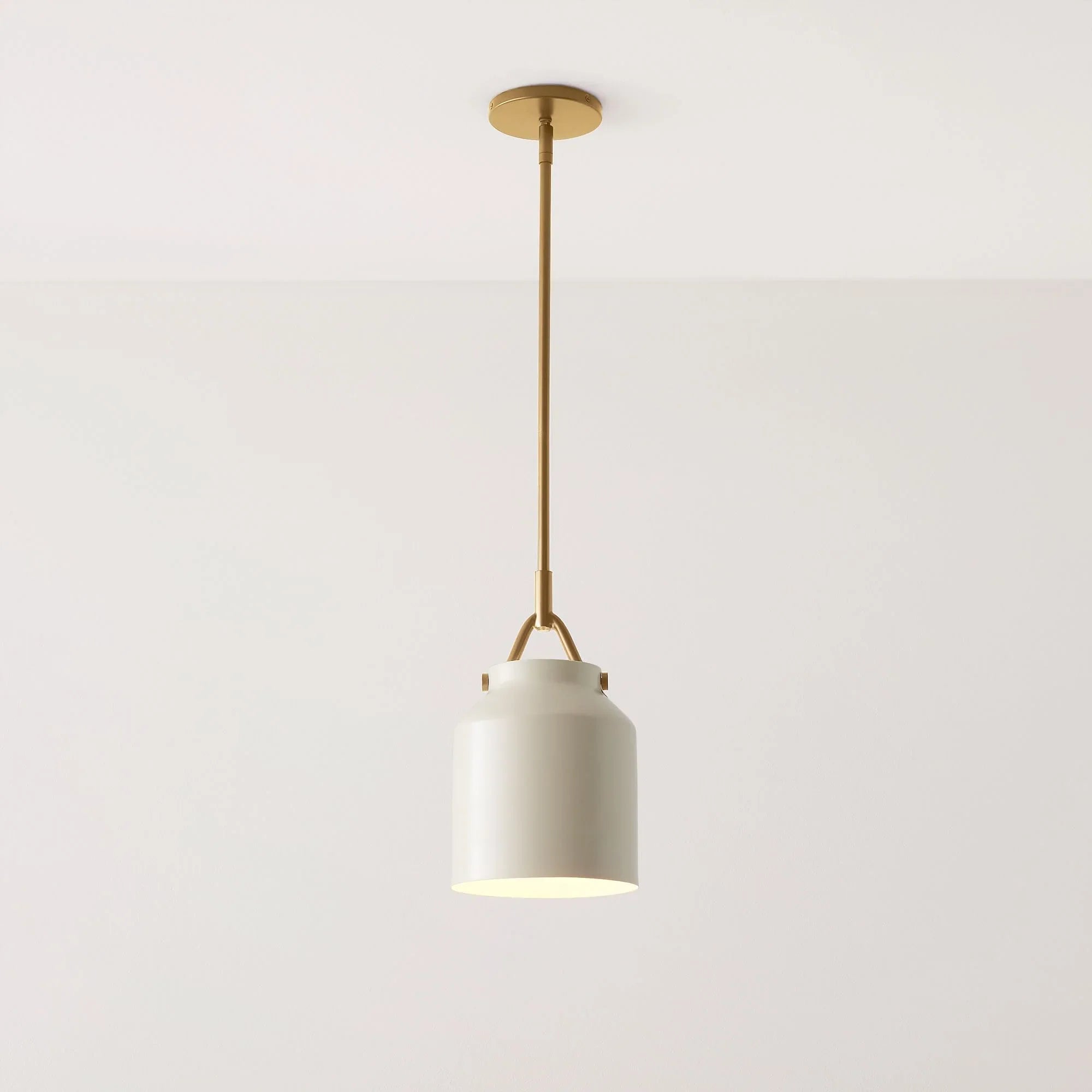 Minimalist Nordic Pendant Light with Morandi Matte Metal Finish