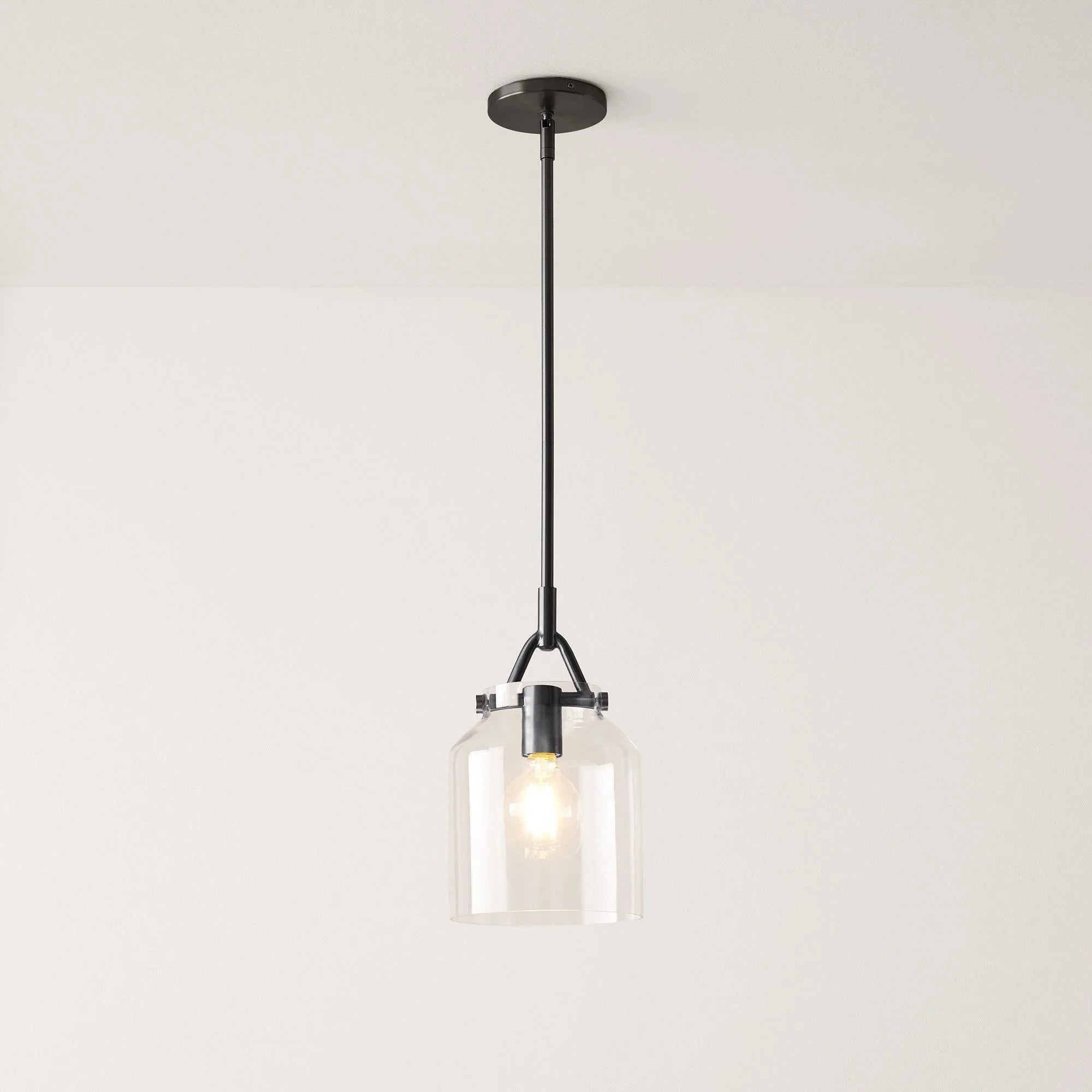 Minimalist Nordic Pendant Light with Morandi Matte Metal Finish