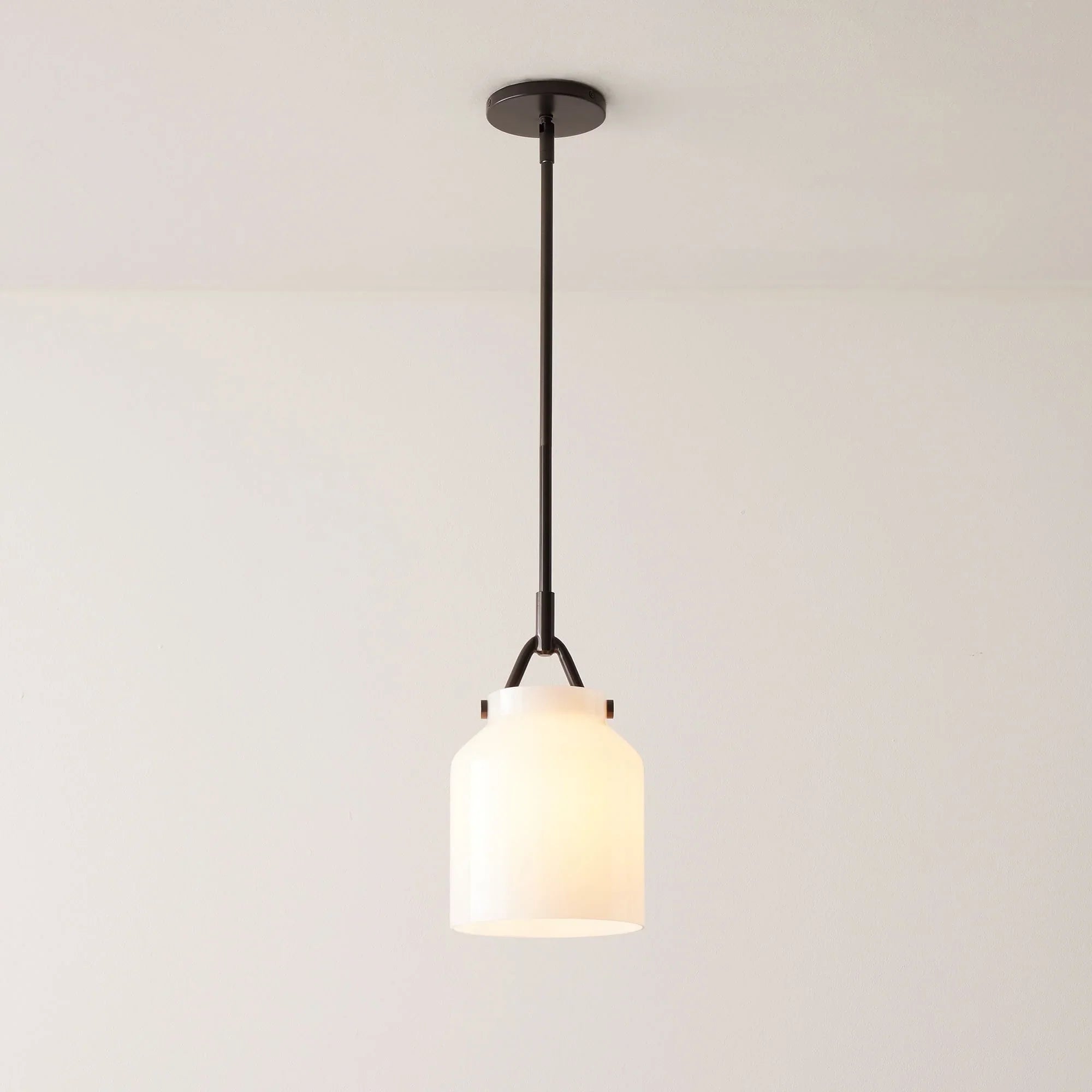 Minimalist Nordic Pendant Light with Morandi Matte Metal Finish