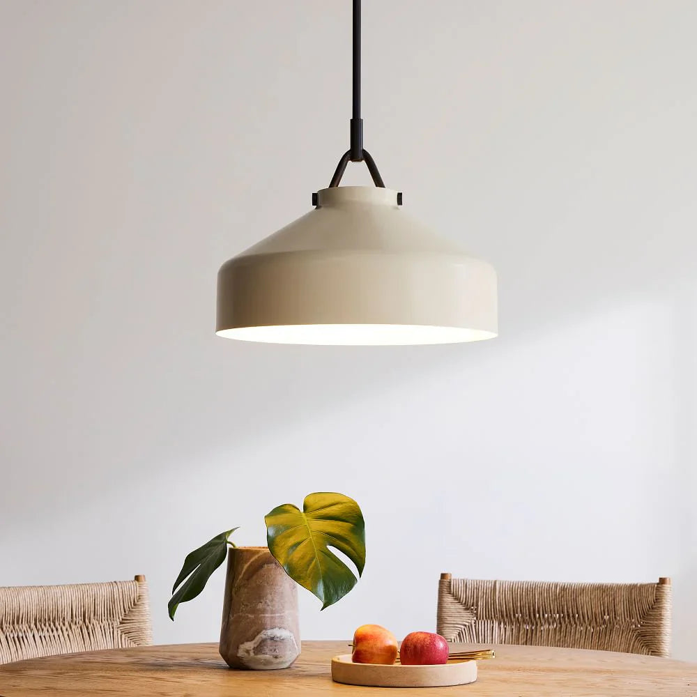 Minimalist Nordic Pendant Light with Morandi Matte Metal Finish