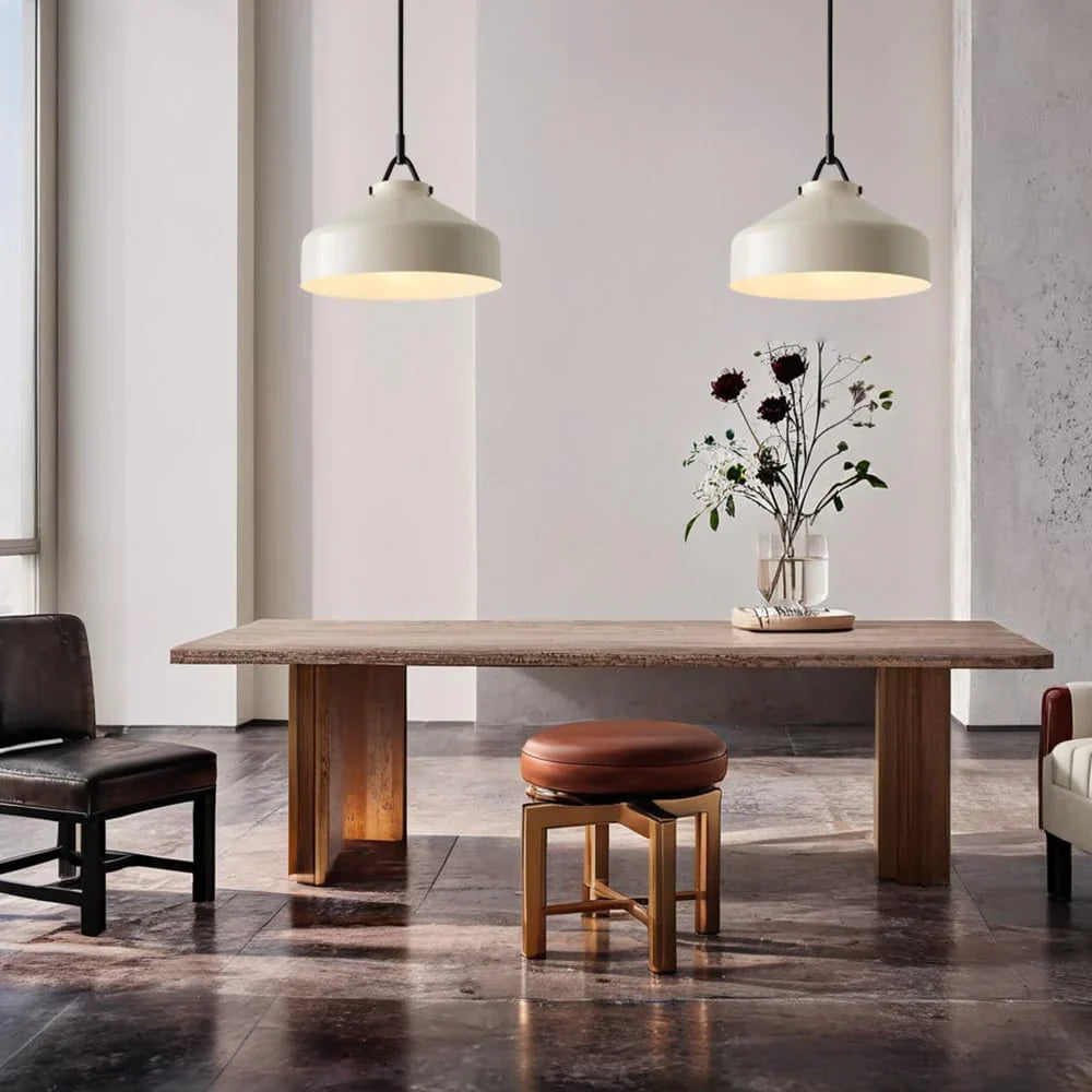 Minimalist Nordic Pendant Light with Morandi Matte Metal Finish