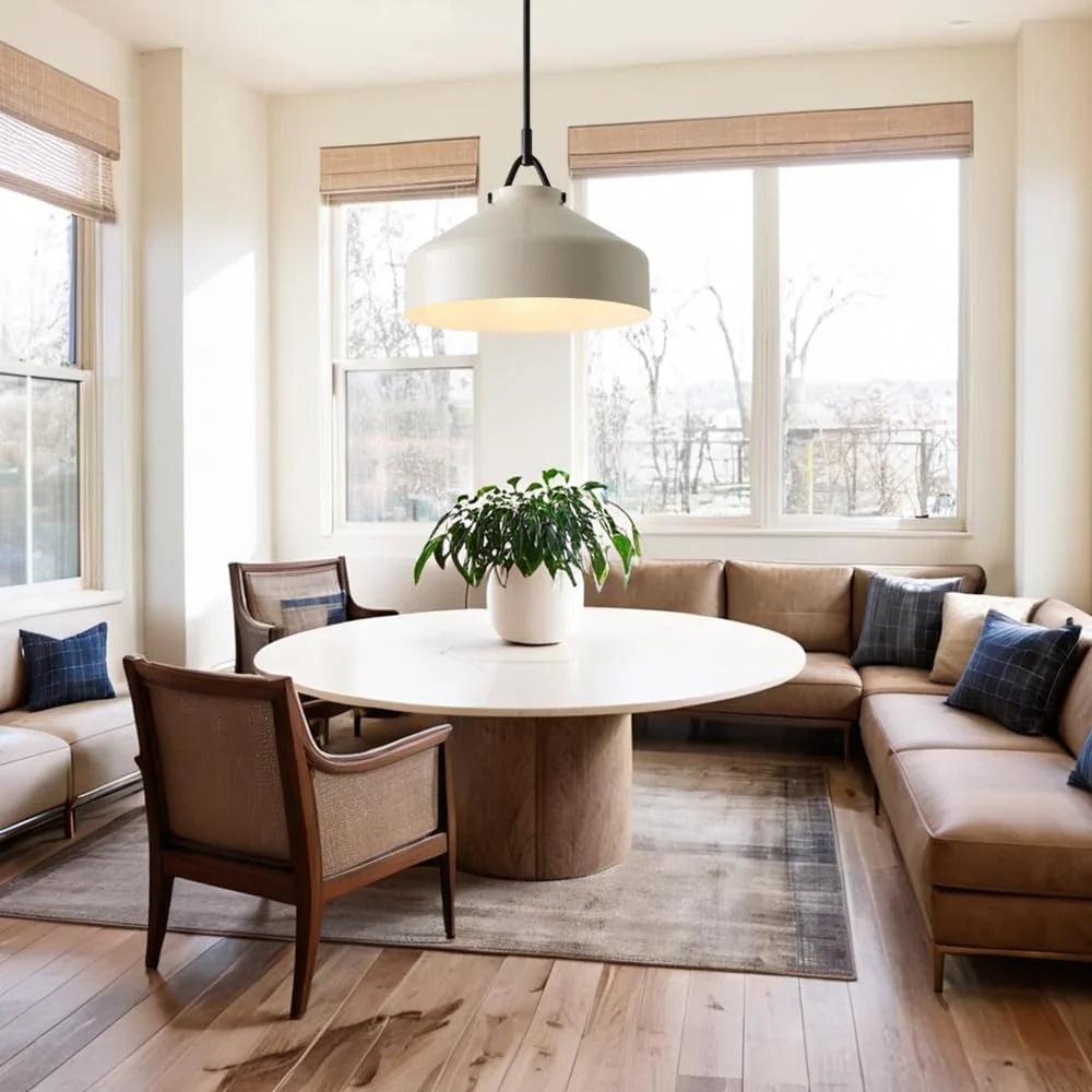 Minimalist Nordic Pendant Light with Morandi Matte Metal Finish