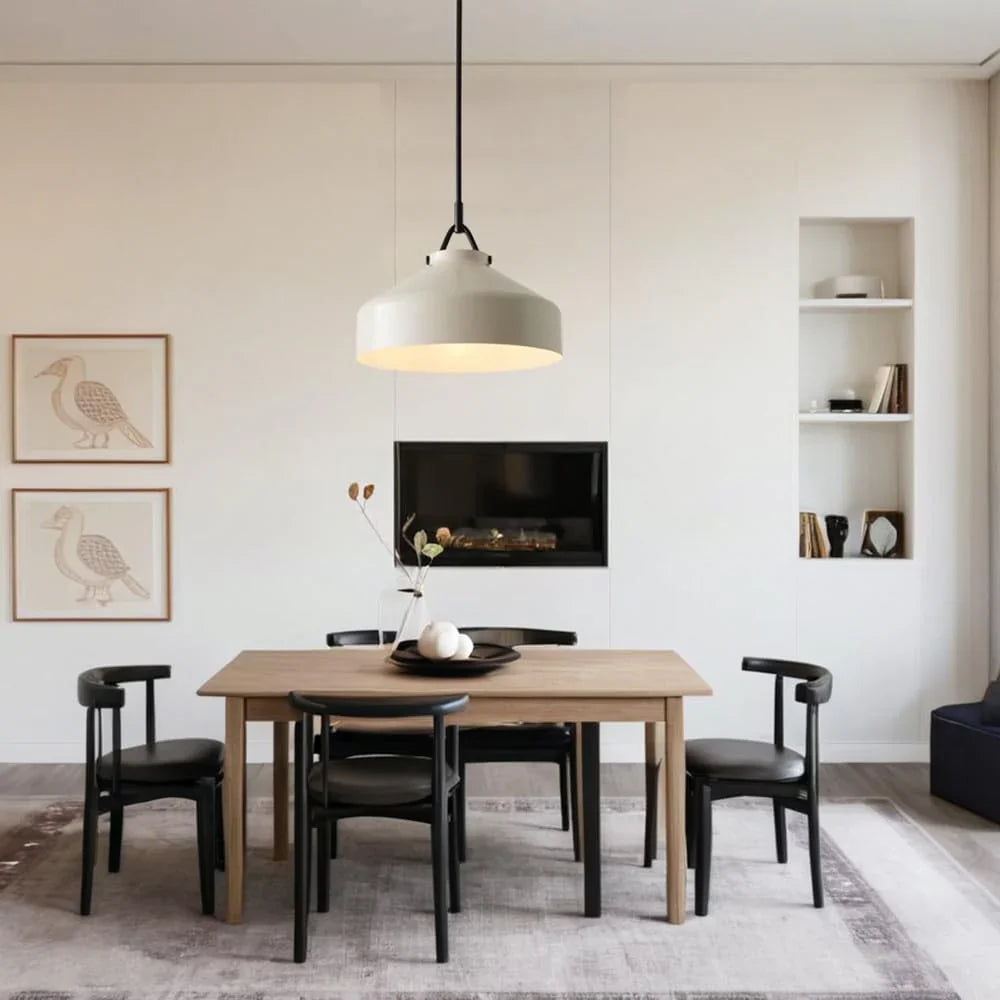Minimalist Nordic Pendant Light with Morandi Matte Metal Finish