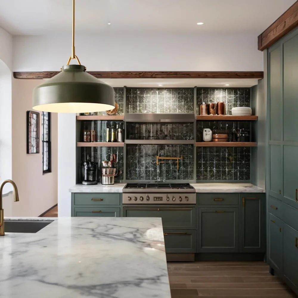 Minimalist Nordic Pendant Light with Morandi Matte Metal Finish