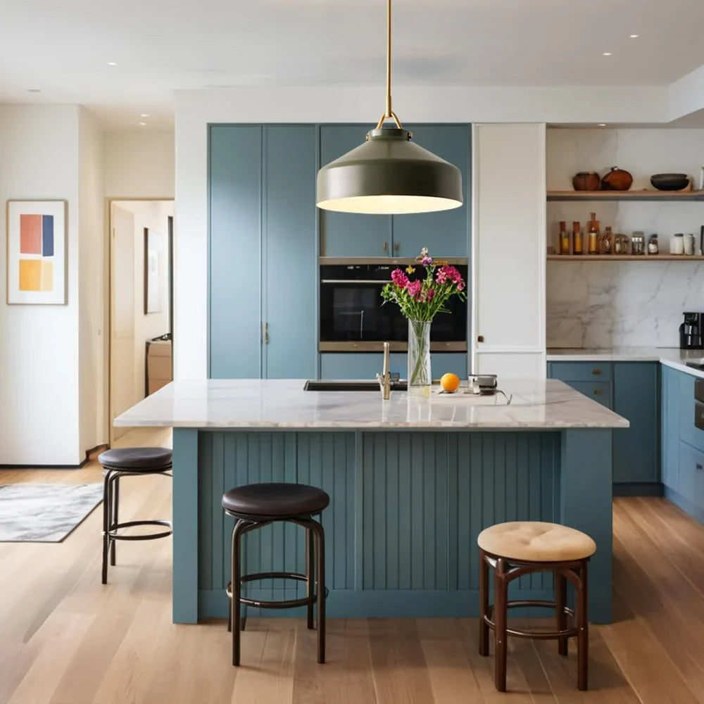 Minimalist Nordic Pendant Light with Morandi Matte Metal Finish