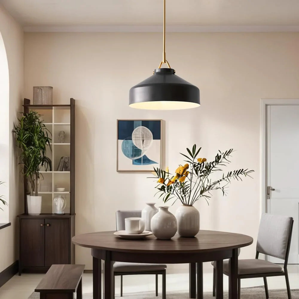 Minimalist Nordic Pendant Light with Morandi Matte Metal Finish