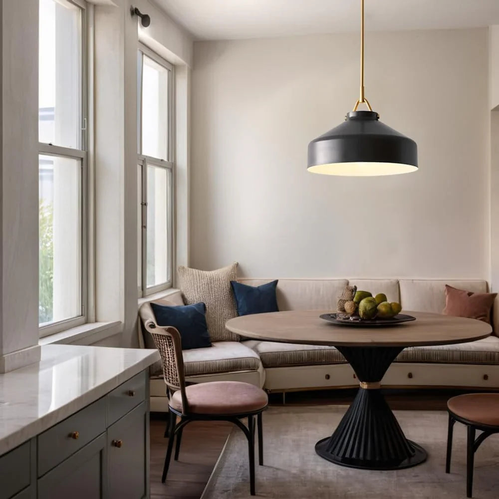 Minimalist Nordic Pendant Light with Morandi Matte Metal Finish