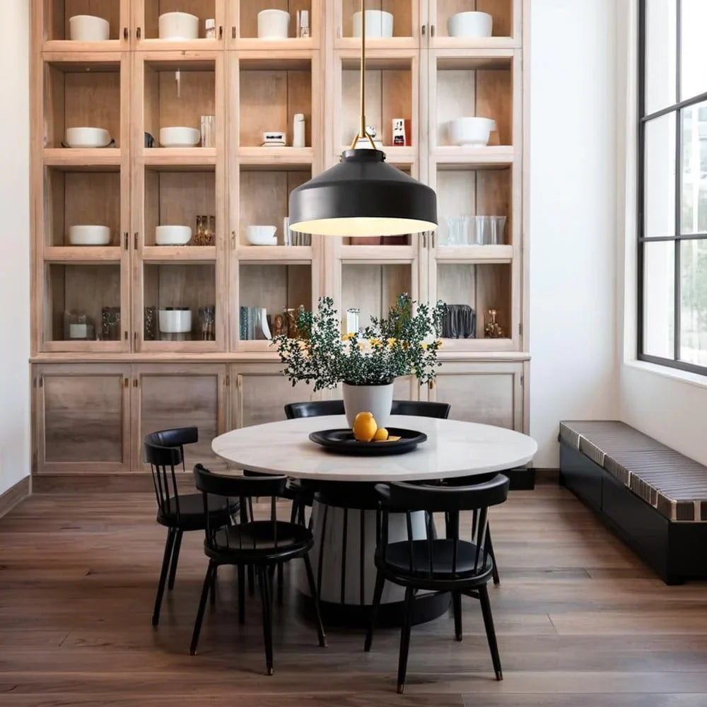 Minimalist Nordic Pendant Light with Morandi Matte Metal Finish