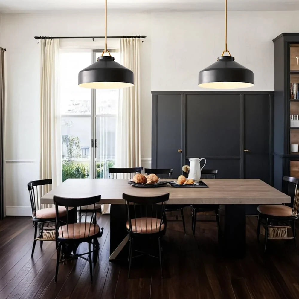 Minimalist Nordic Pendant Light with Morandi Matte Metal Finish