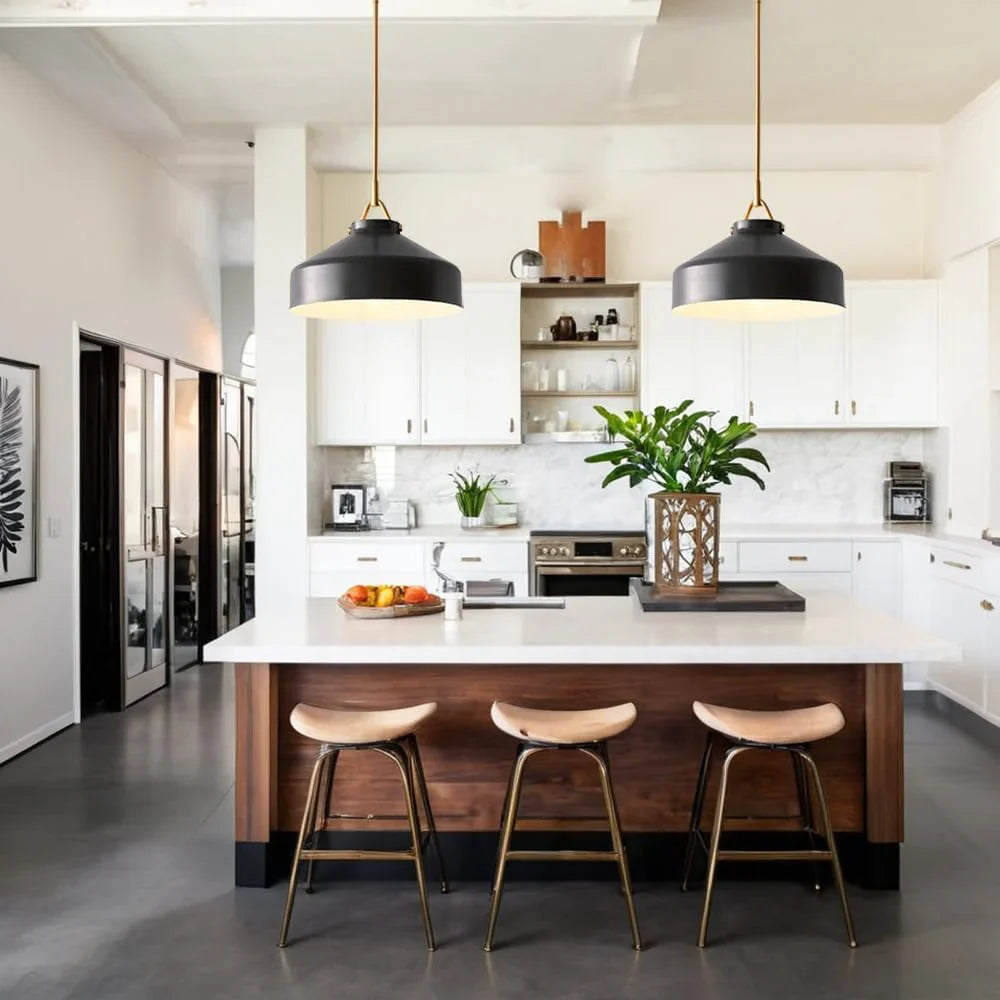 Minimalist Nordic Pendant Light with Morandi Matte Metal Finish