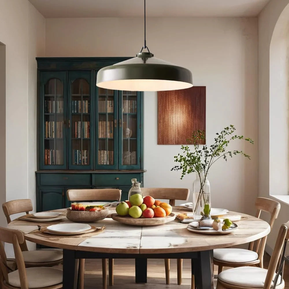 Minimalist Nordic Pendant Light with Morandi Matte Metal Finish
