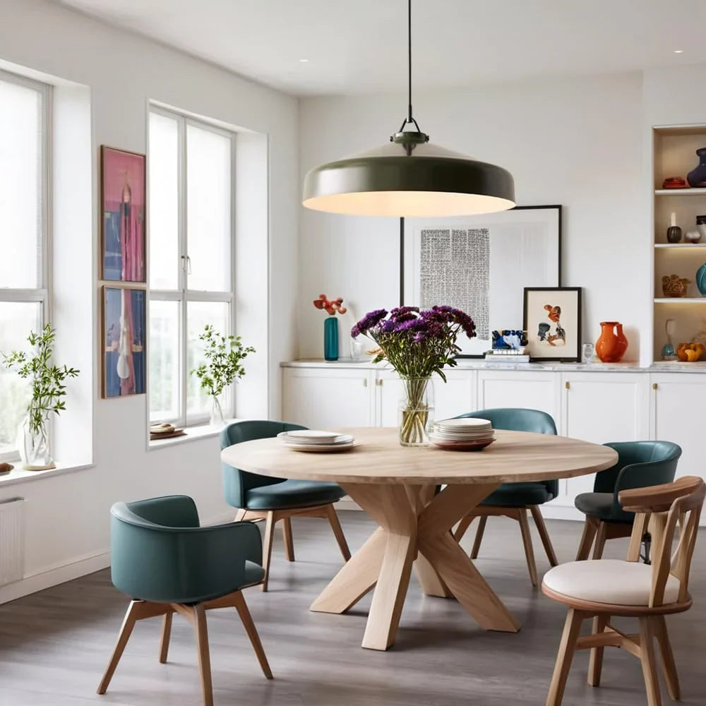 Minimalist Nordic Pendant Light with Morandi Matte Metal Finish